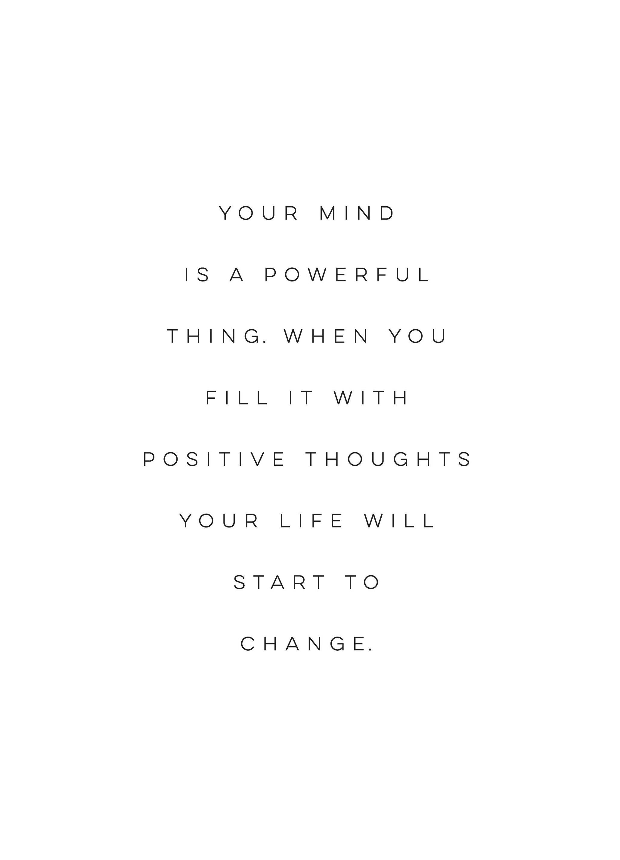 Your Mind, Poster (30x40 cm) - Posters met tekst
