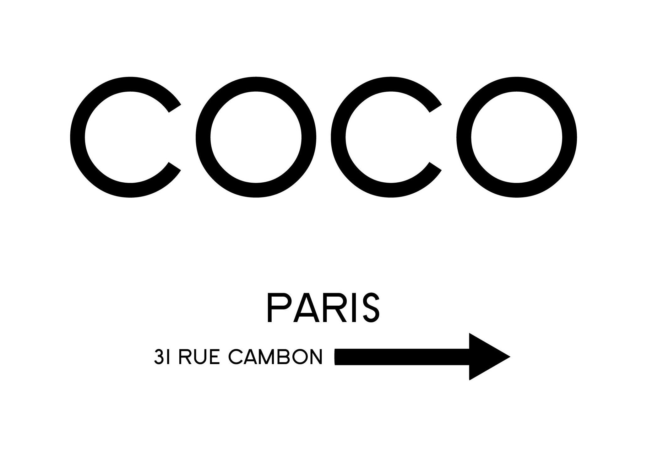 Prints - Rue Cambon, Print (50x70 cm) - Text posters