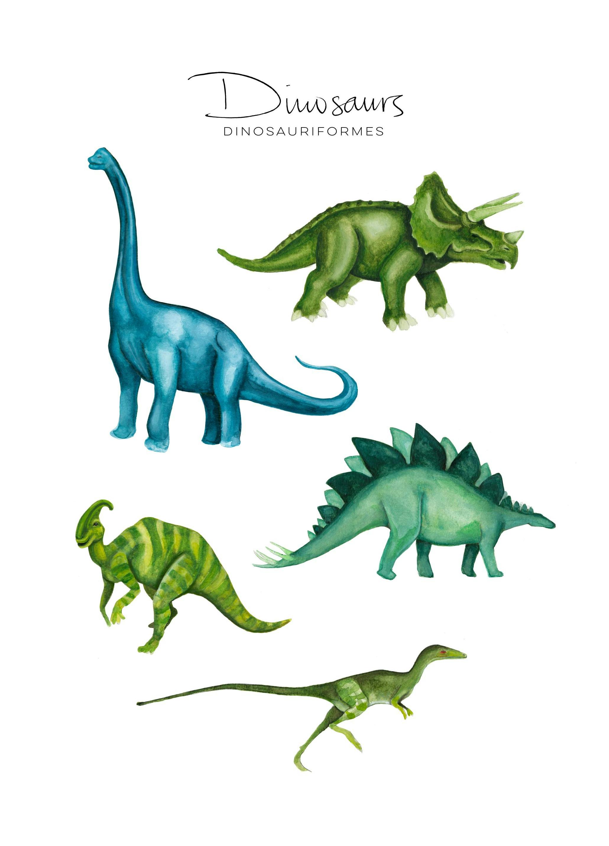 Dinosaurs Poster (30x40 cm) - Kinderposters