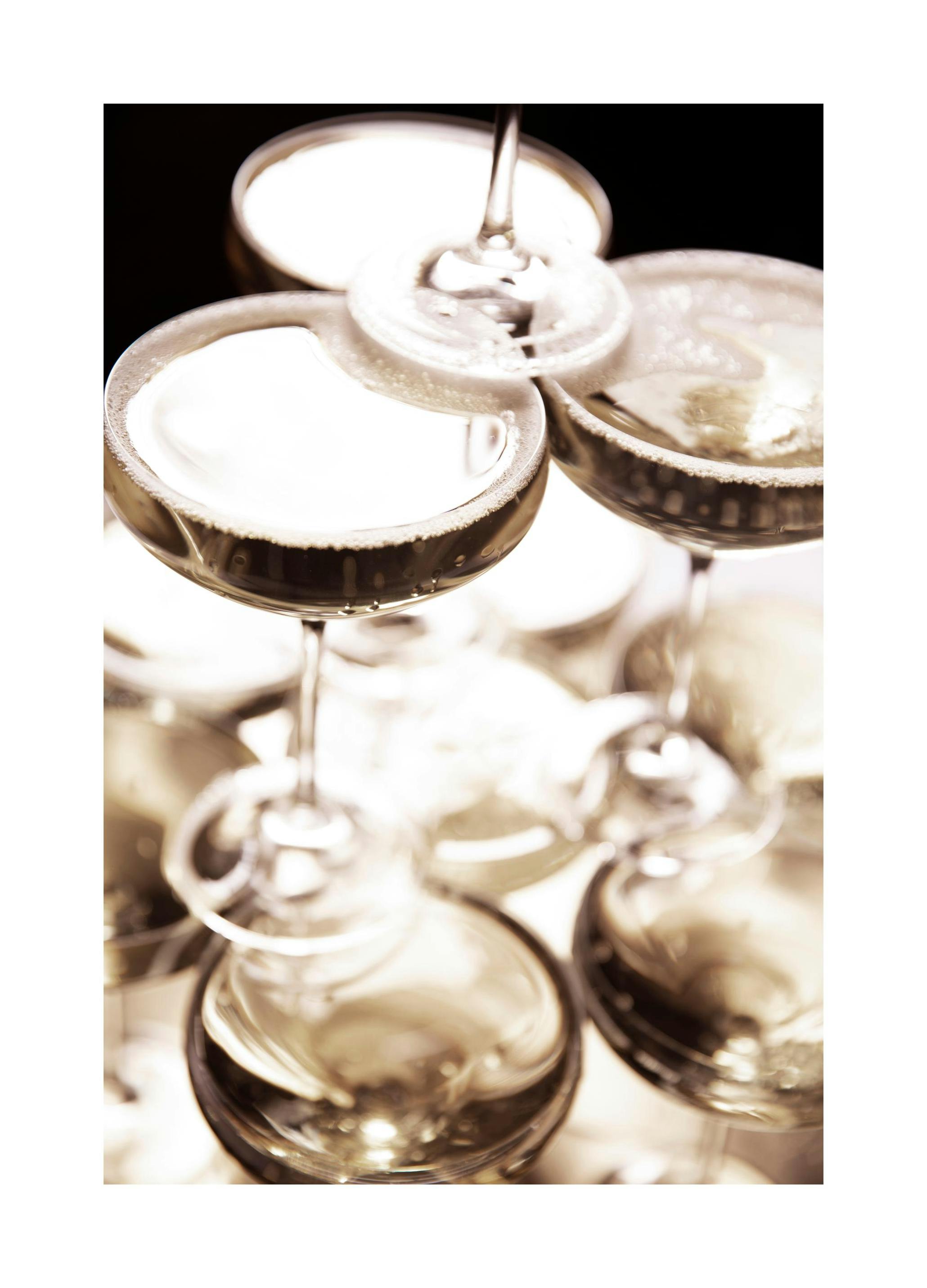 Sparkling Champagne Plakat (30x40 cm) - Plakater > Kjøkkenplakater