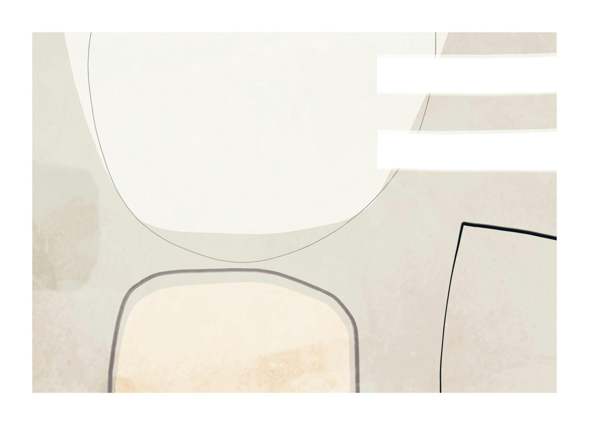 Beige Balance Poster (70x100 cm)- Arte moderna