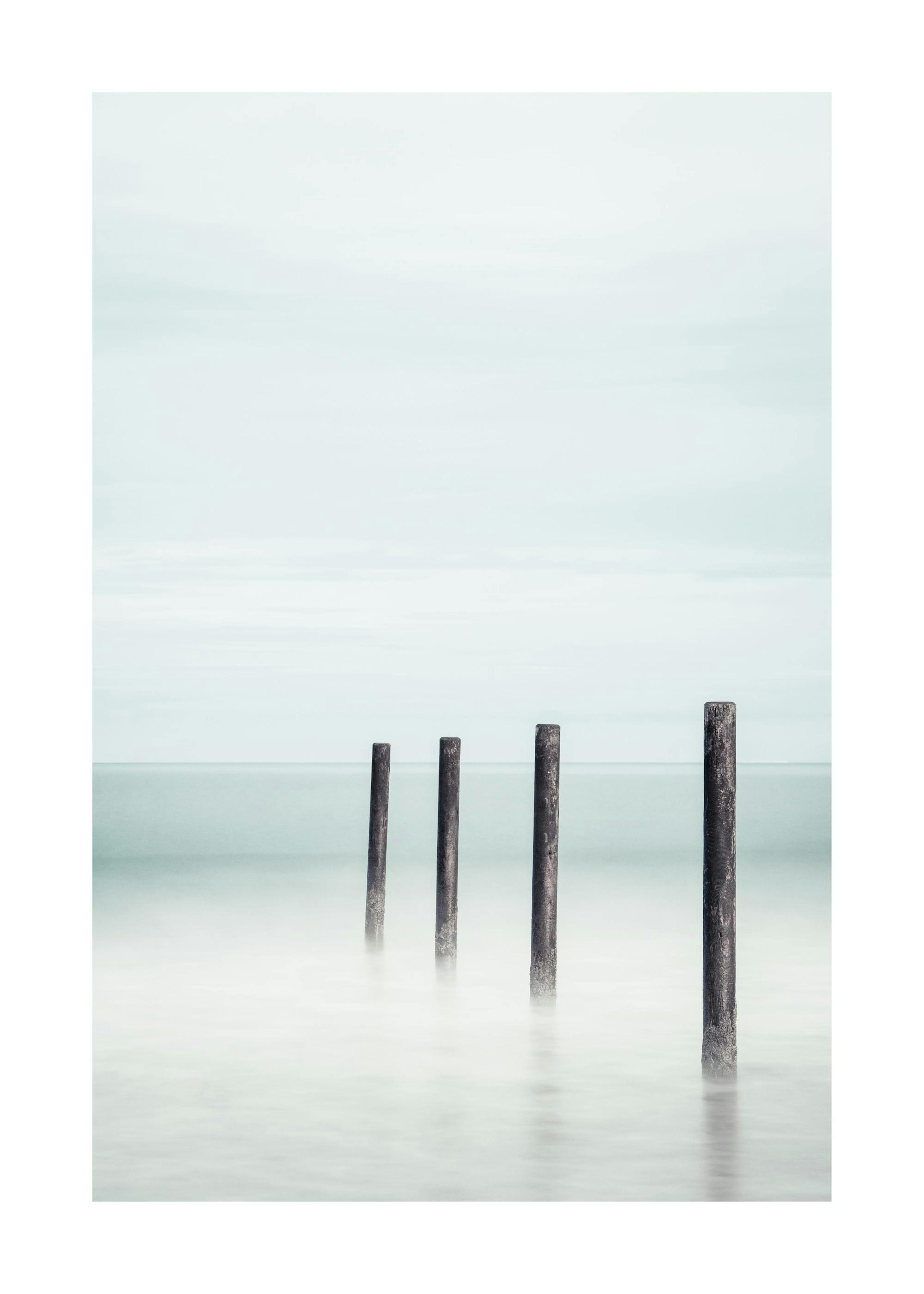 Poles at Tharon Beach Plakat 0