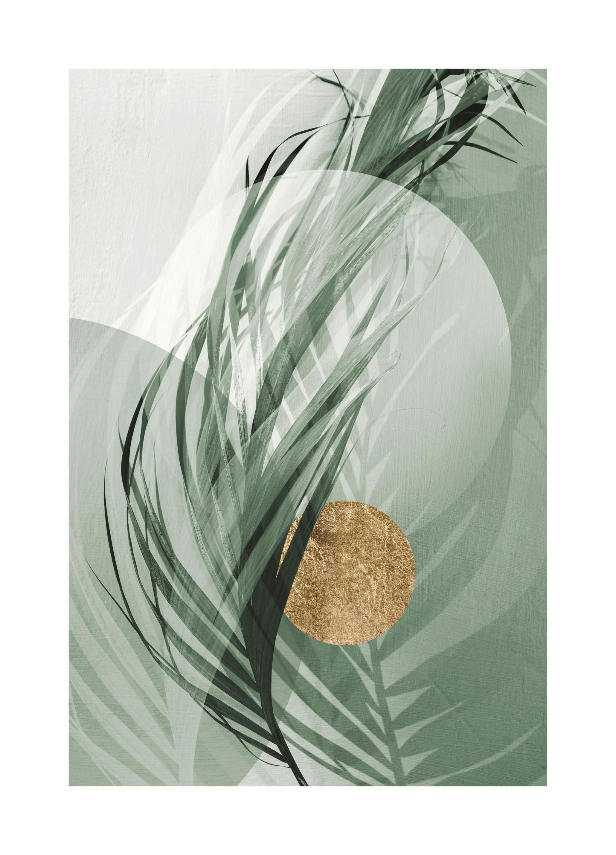 Graphic Palm Leaf No1 Poster (50x70 cm)- Arte fotográfica
