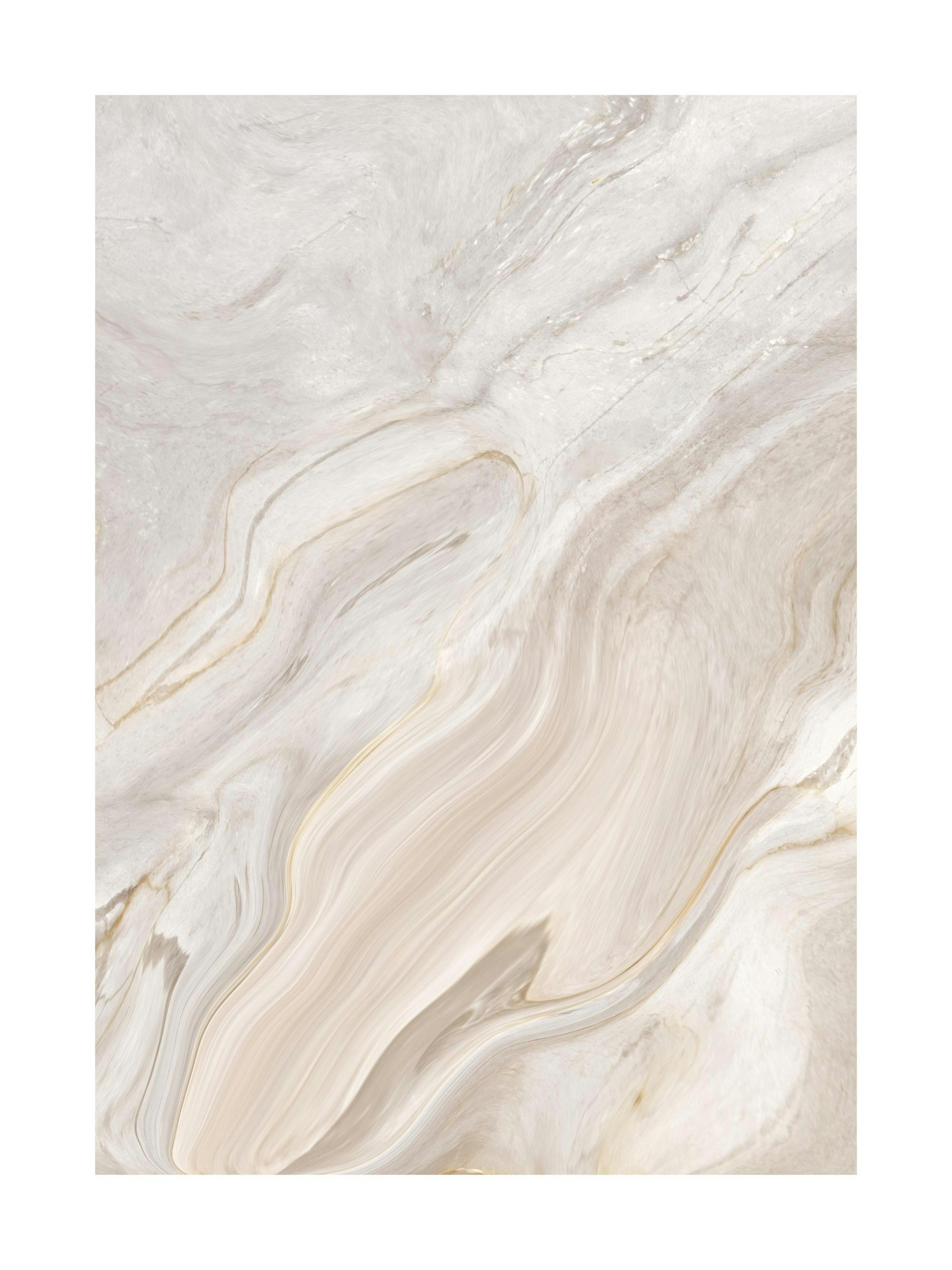 Abstract beige marble pattern print with flowing lines, a sophisticated poster design.