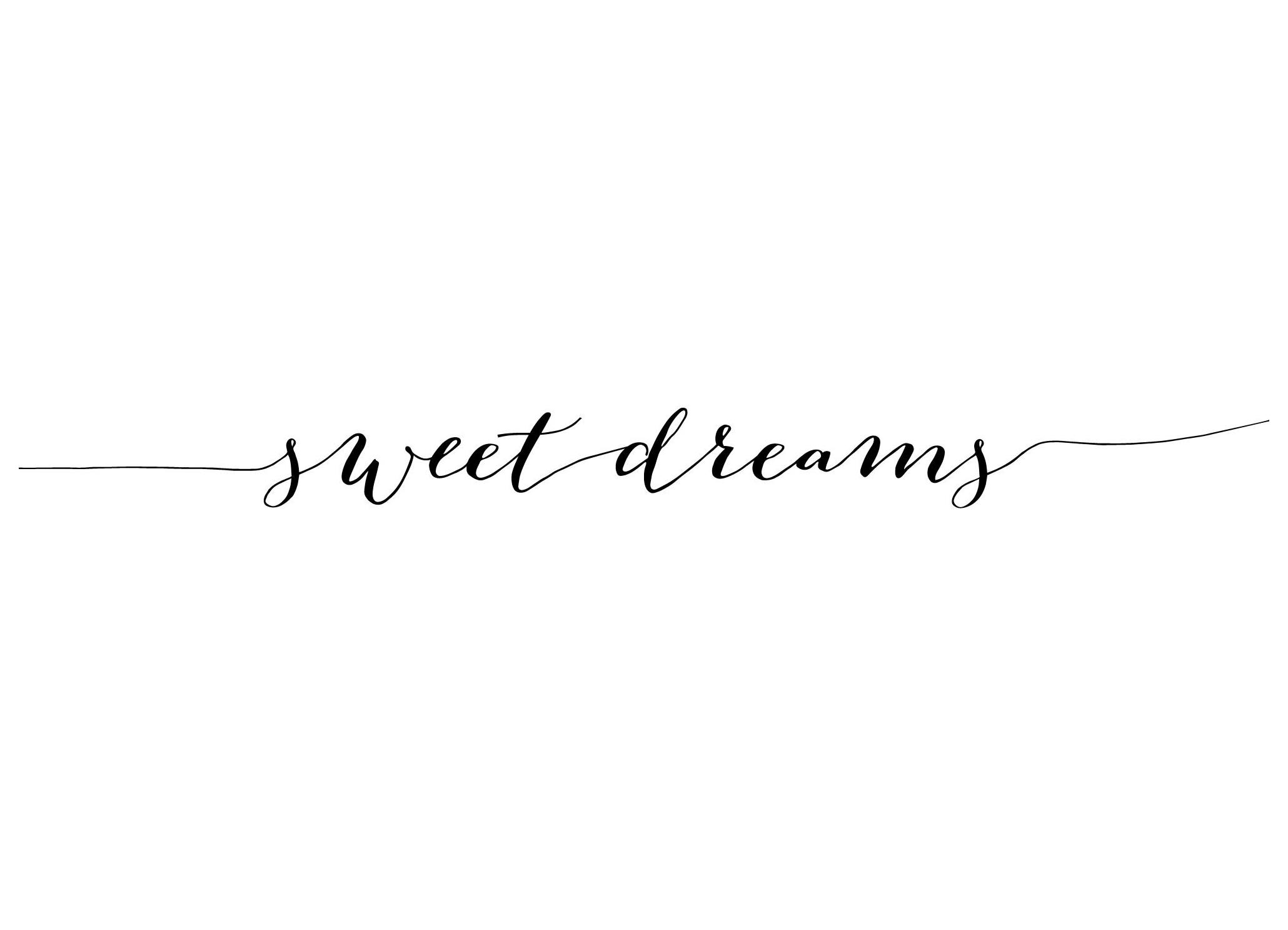 Sweet Dreams Line Poster (30x40 cm) - Posters met tekst