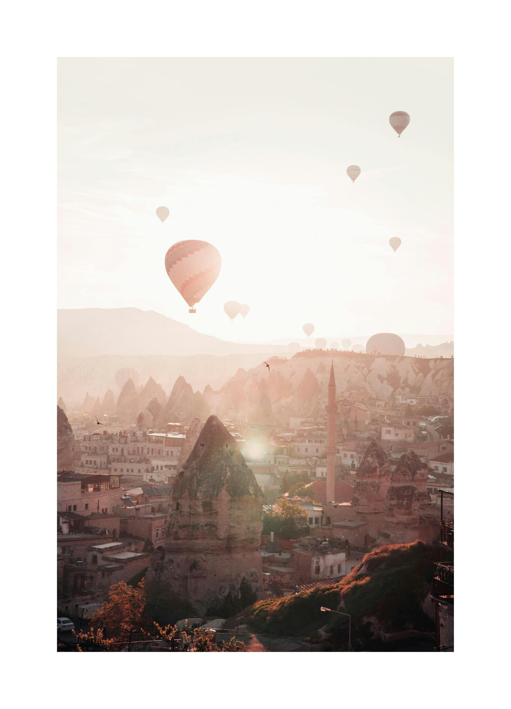 Air Balloons in Cappadocia Poster (50x70 cm) - Poster