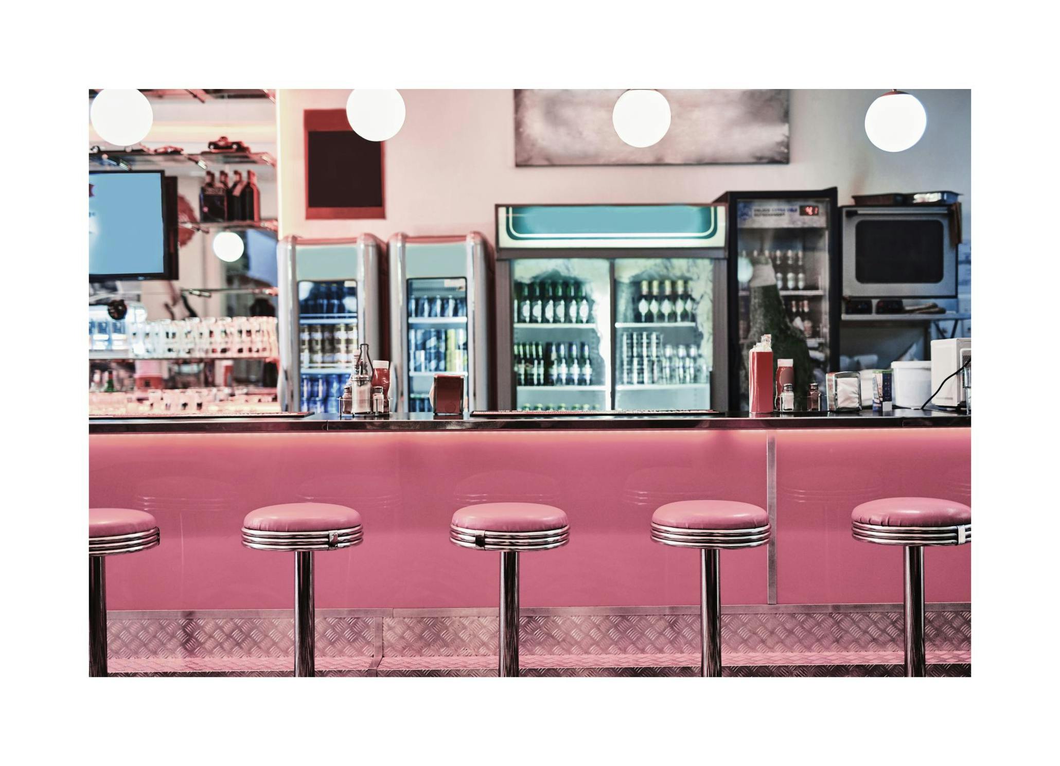 Retro Diner Poster (50x70 cm) - Vintage posters