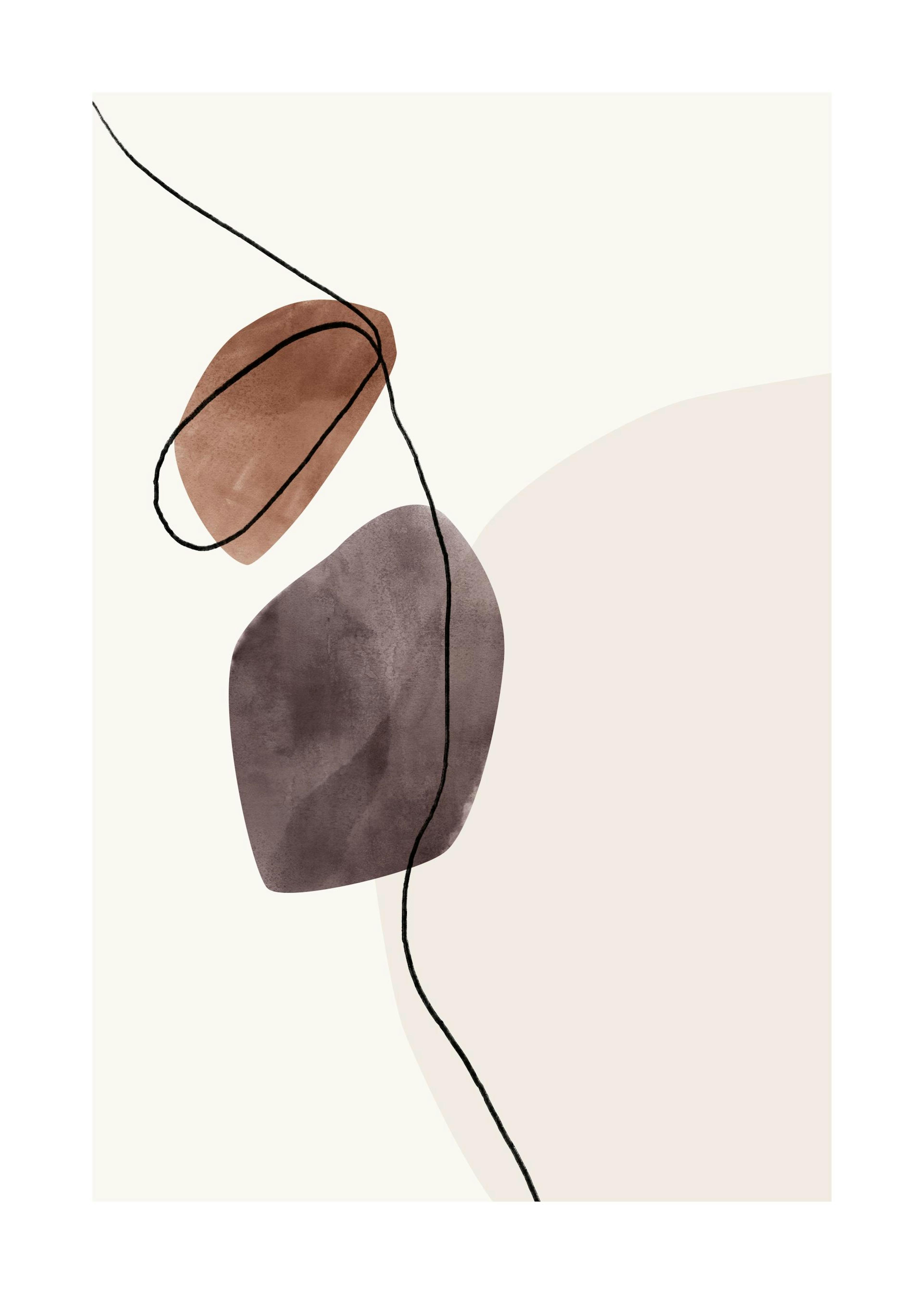 Watercolor Shapes No1 Poster 0