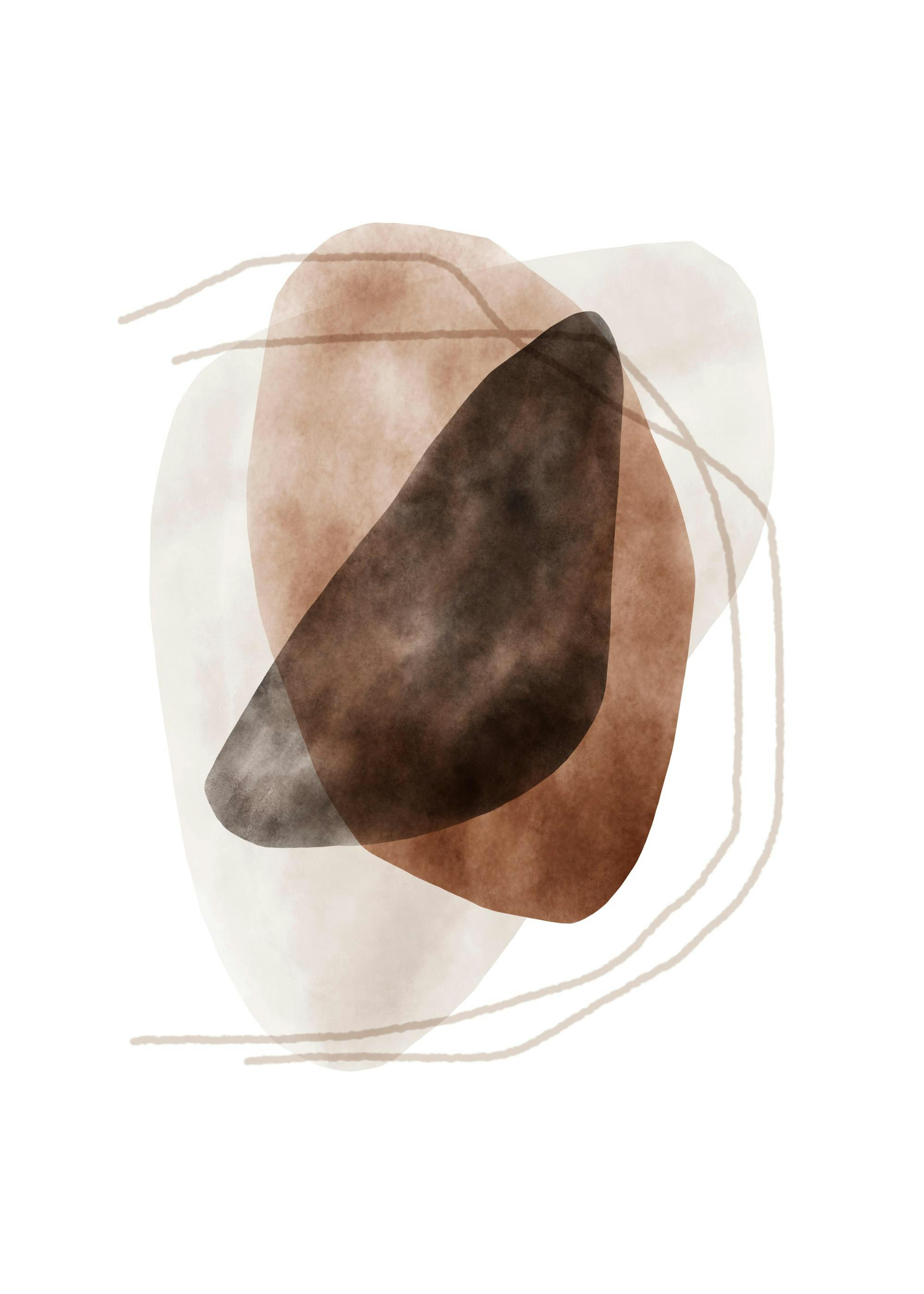 Watercolor Shapes No2 Poster 0