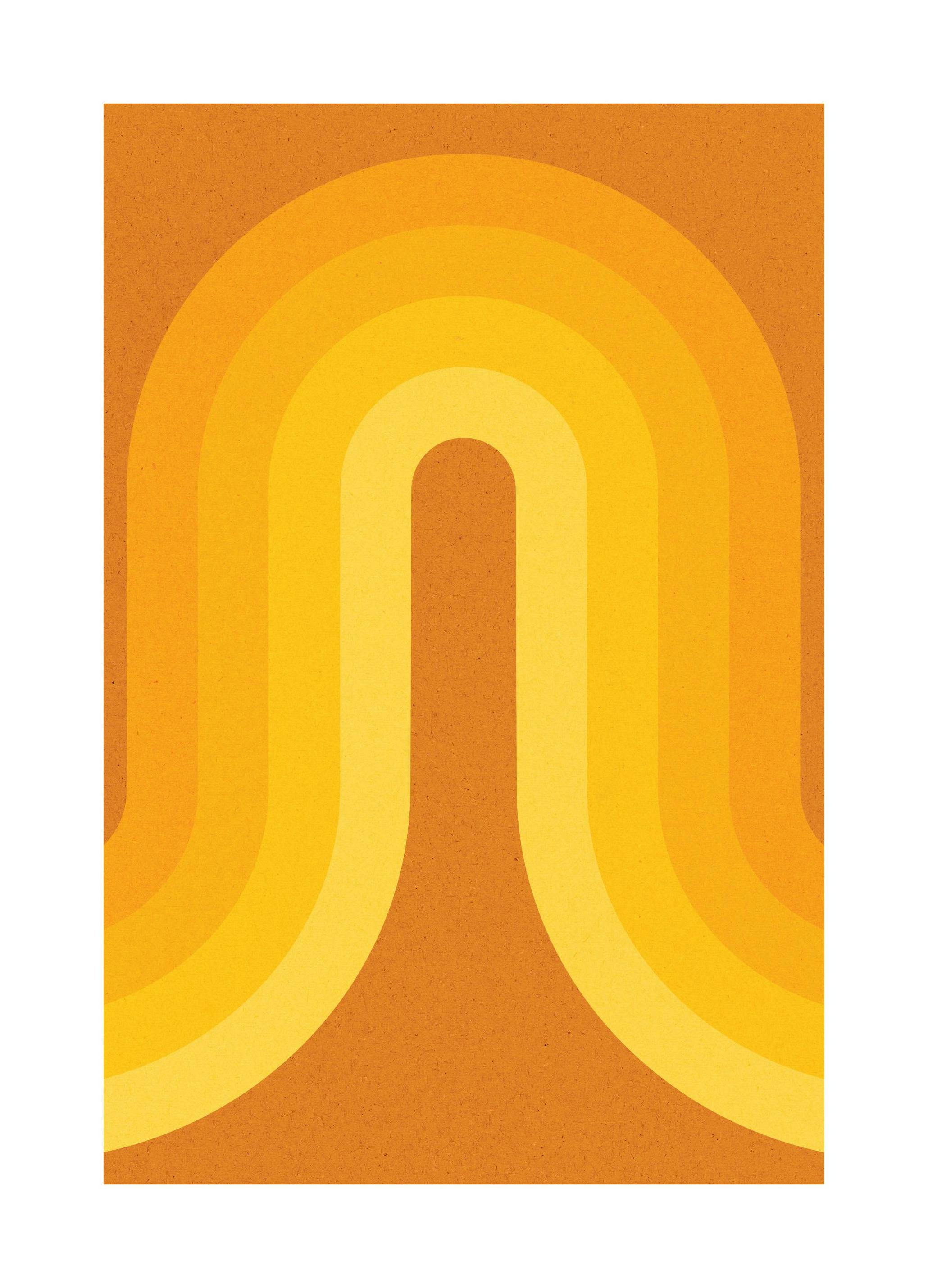 Retro Rainbow Plakat (30x40 cm)- Grafiki