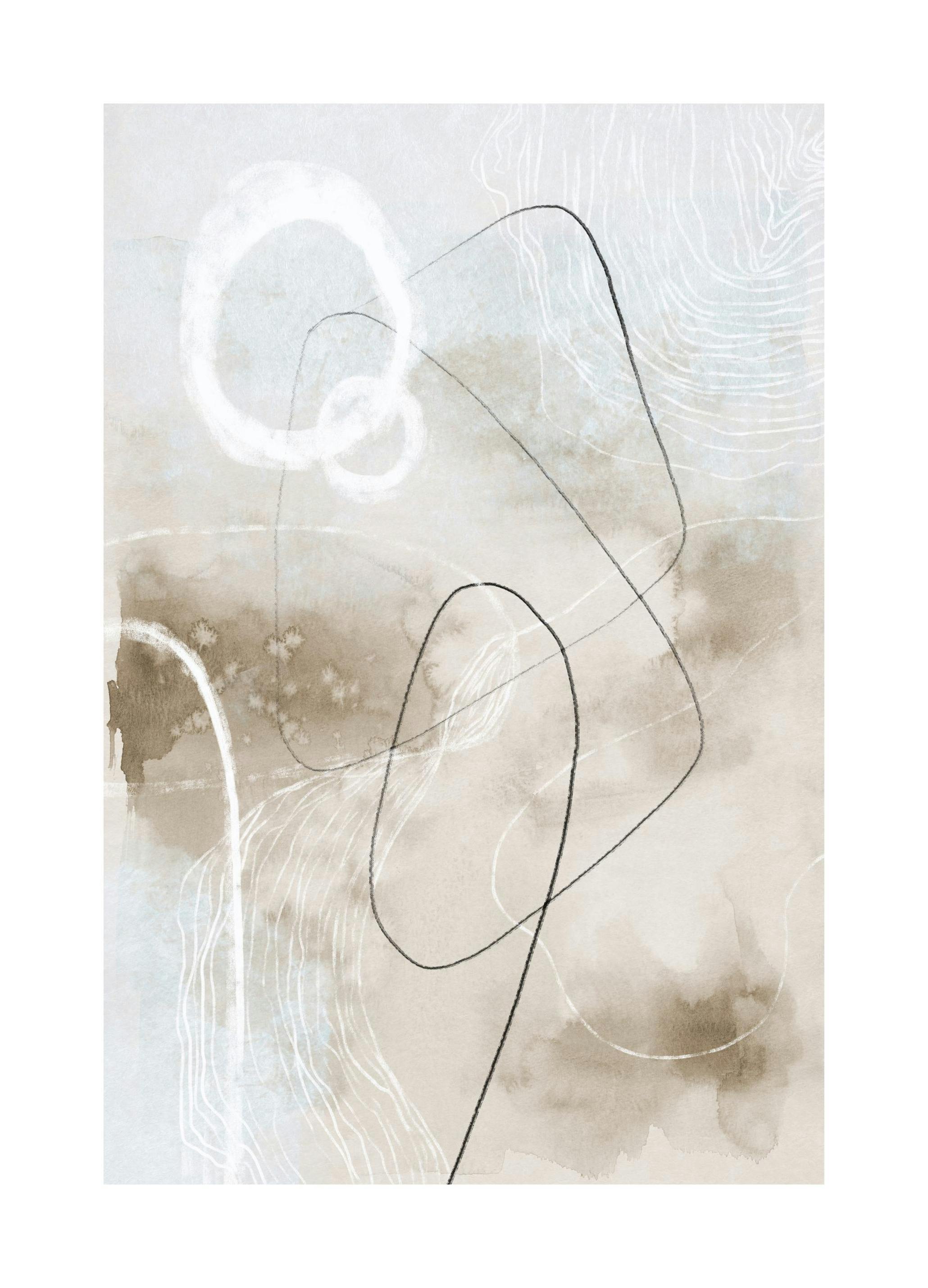 Soft Abstract Lines No2 (100x150 cm)