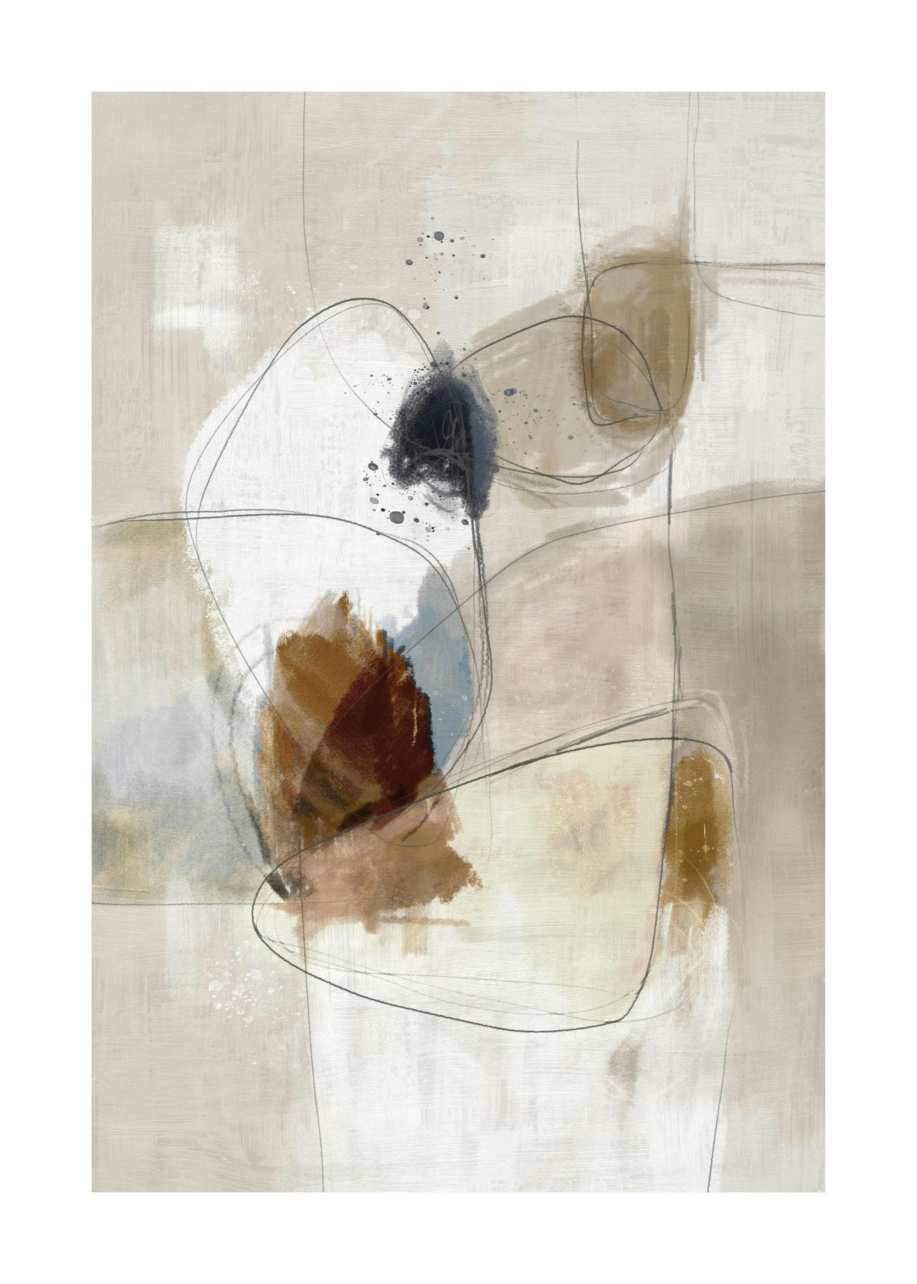 Beige Impression No2 Print 0