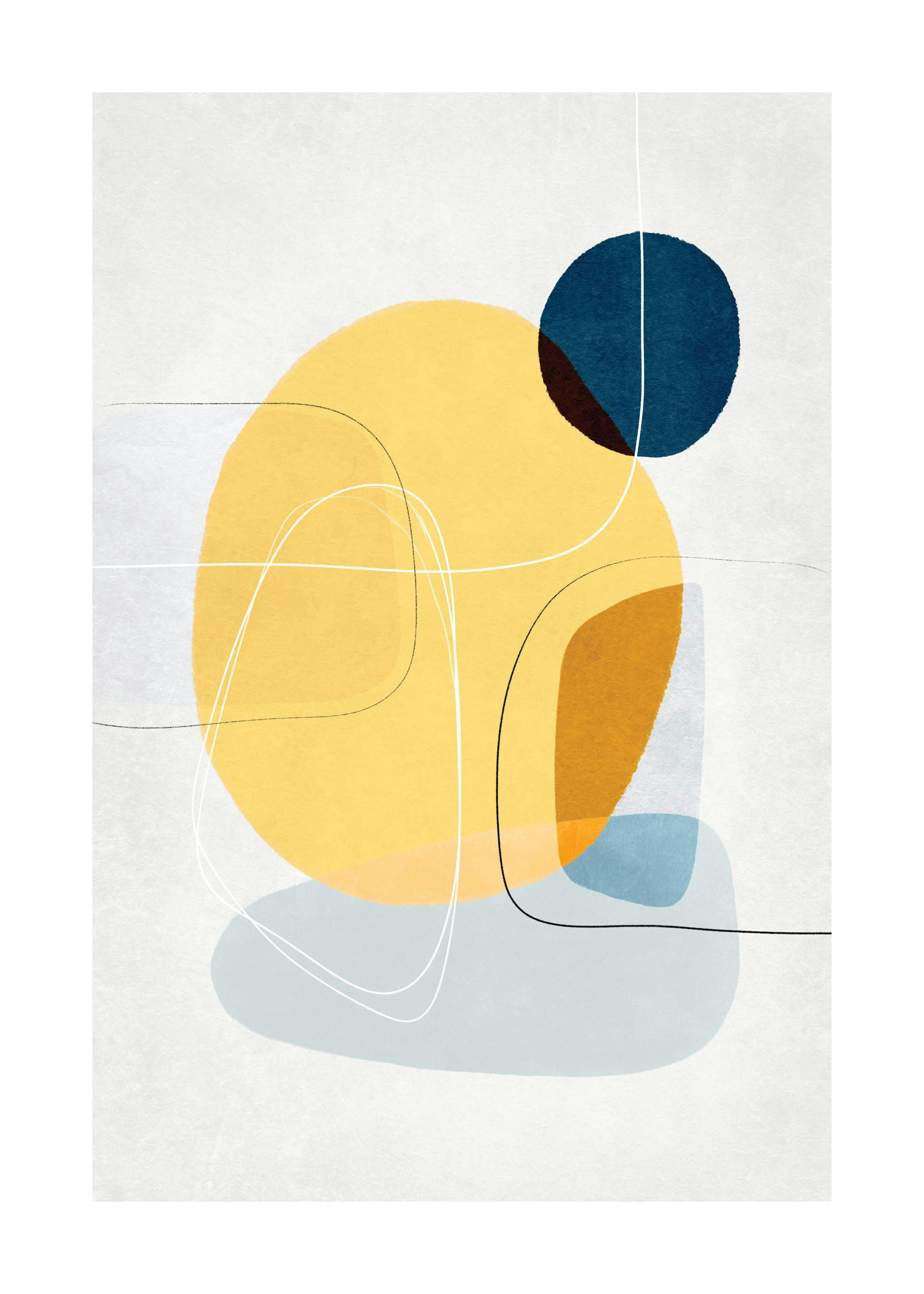 Contemporary Yellow No1 Print 0