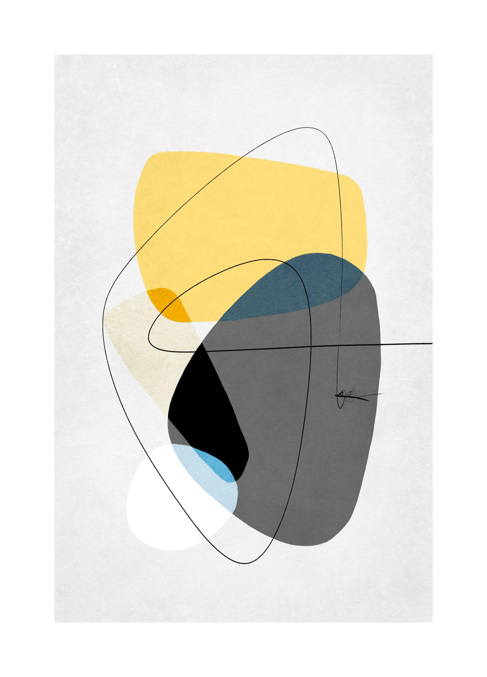 Contemporary Yellow No2 Poster (50x70 cm)- Arte moderna