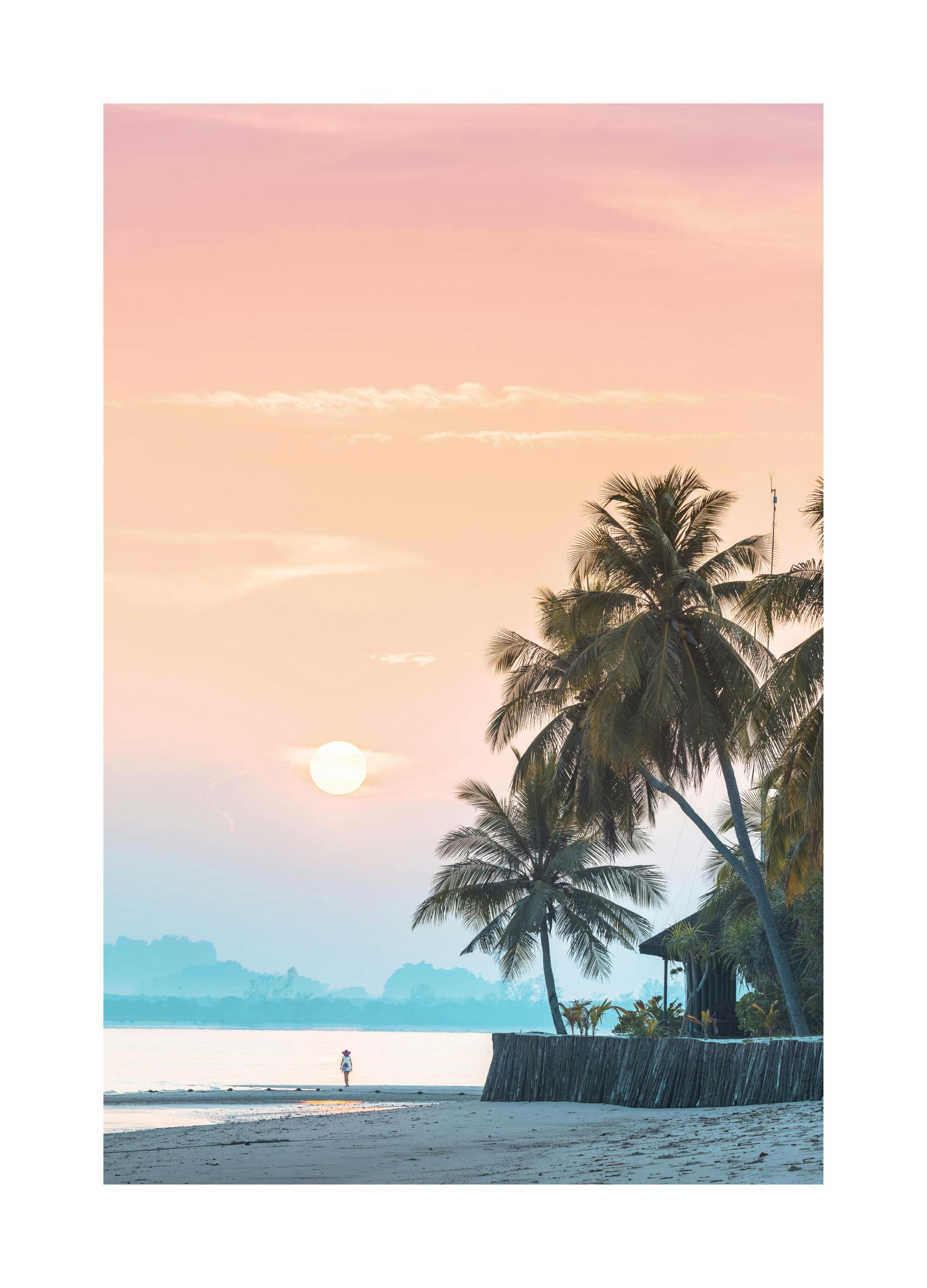 Pastel Sunrise Plakat (50x70 cm) - Plakater > Naturplakater > Strandplakater