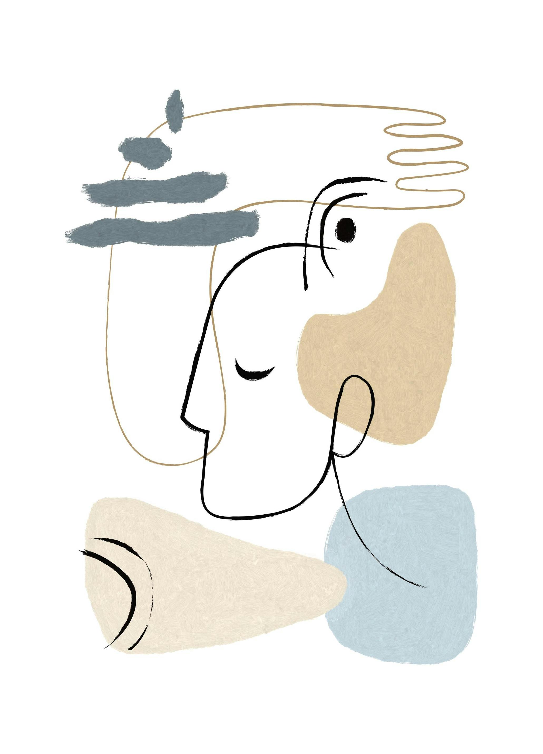 Abstract Forms No1 Print (30x40 cm)