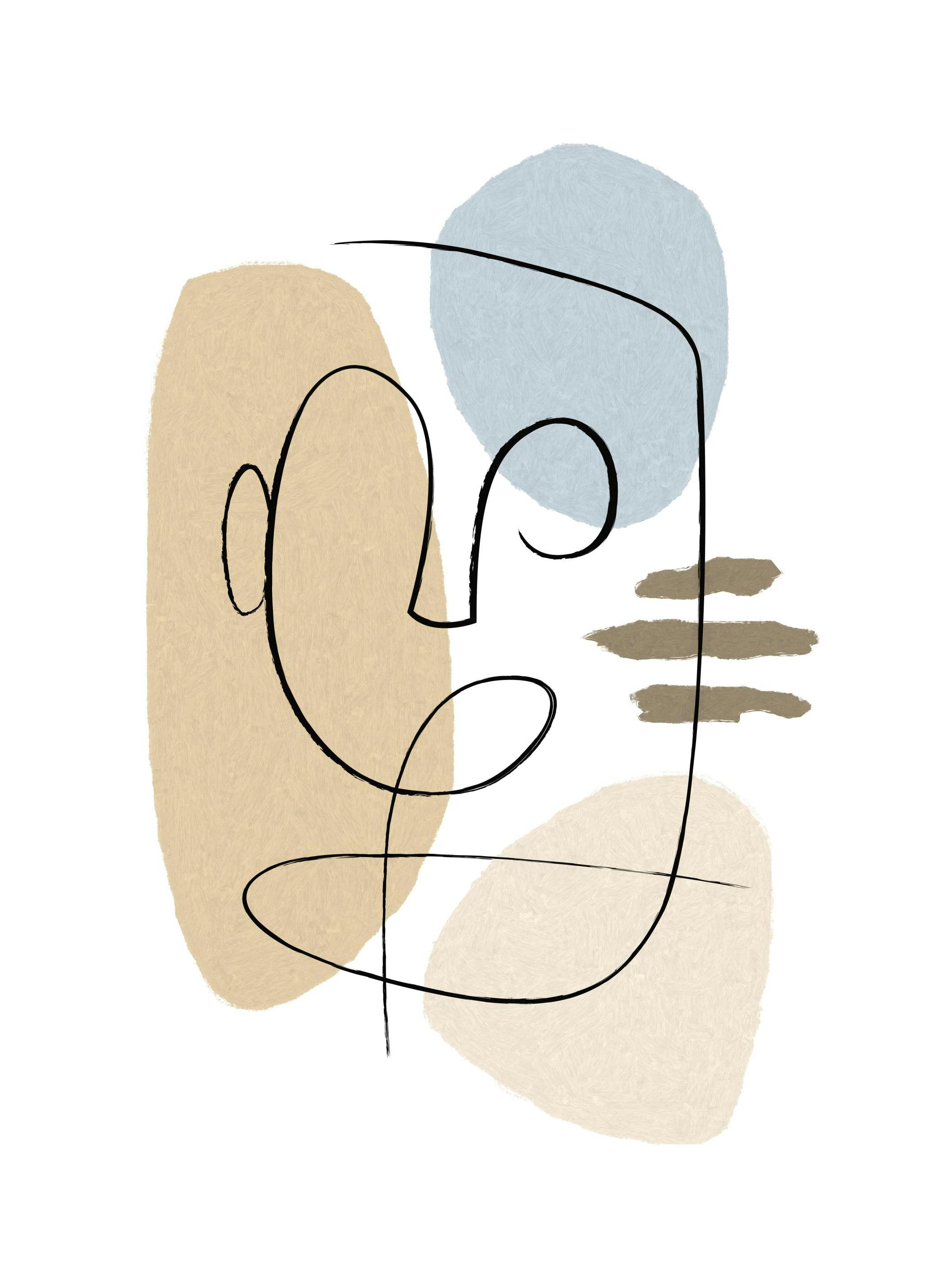 Abstract Forms No2 Poster (30x40 cm) -  Kunstdrucke