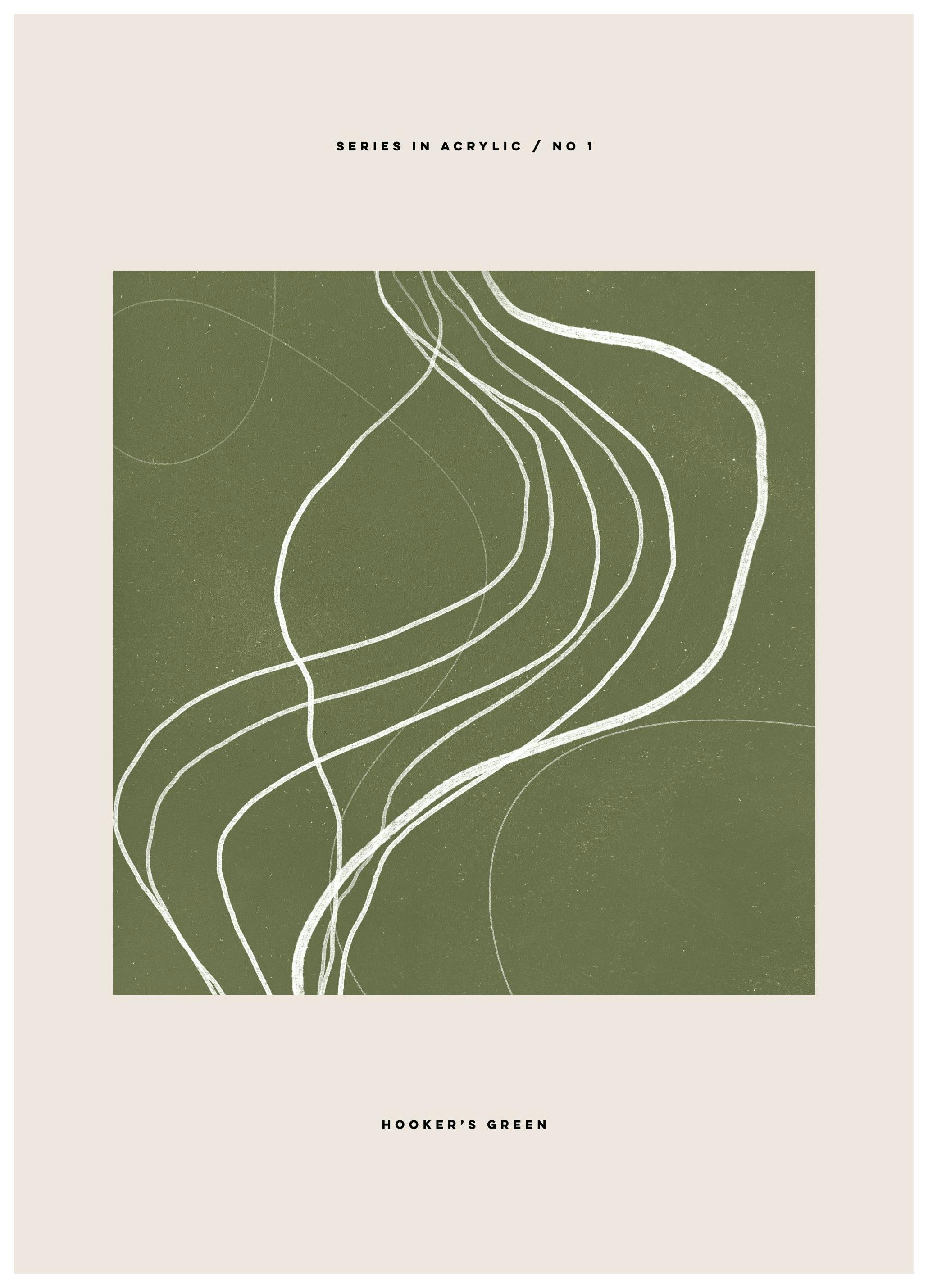 Prints - Hooker’s Green Print (30x40 cm) - Abstract art prints