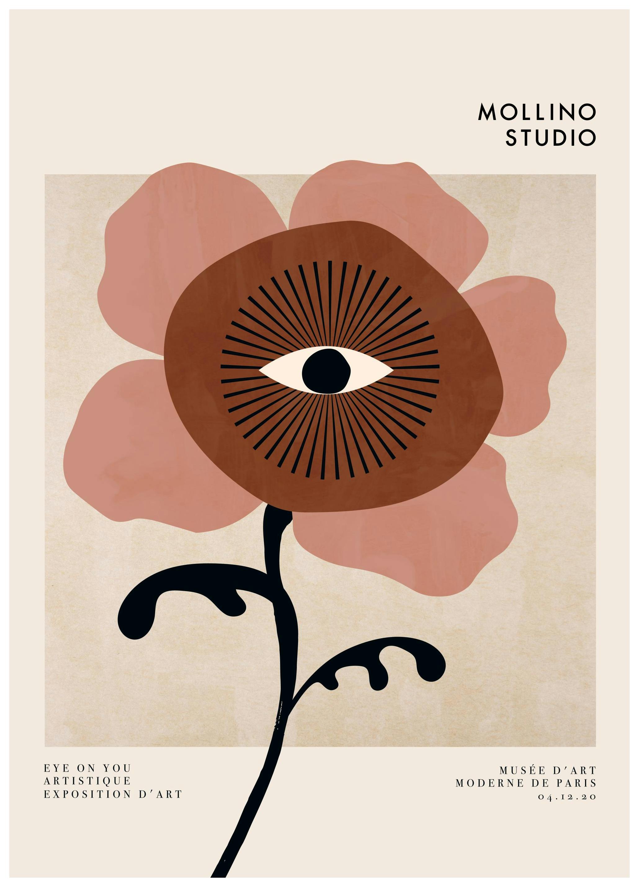 Power Flower No1 Plakat (30x40 cm) - Plakater > Kunstplakater > Grafiske plakater