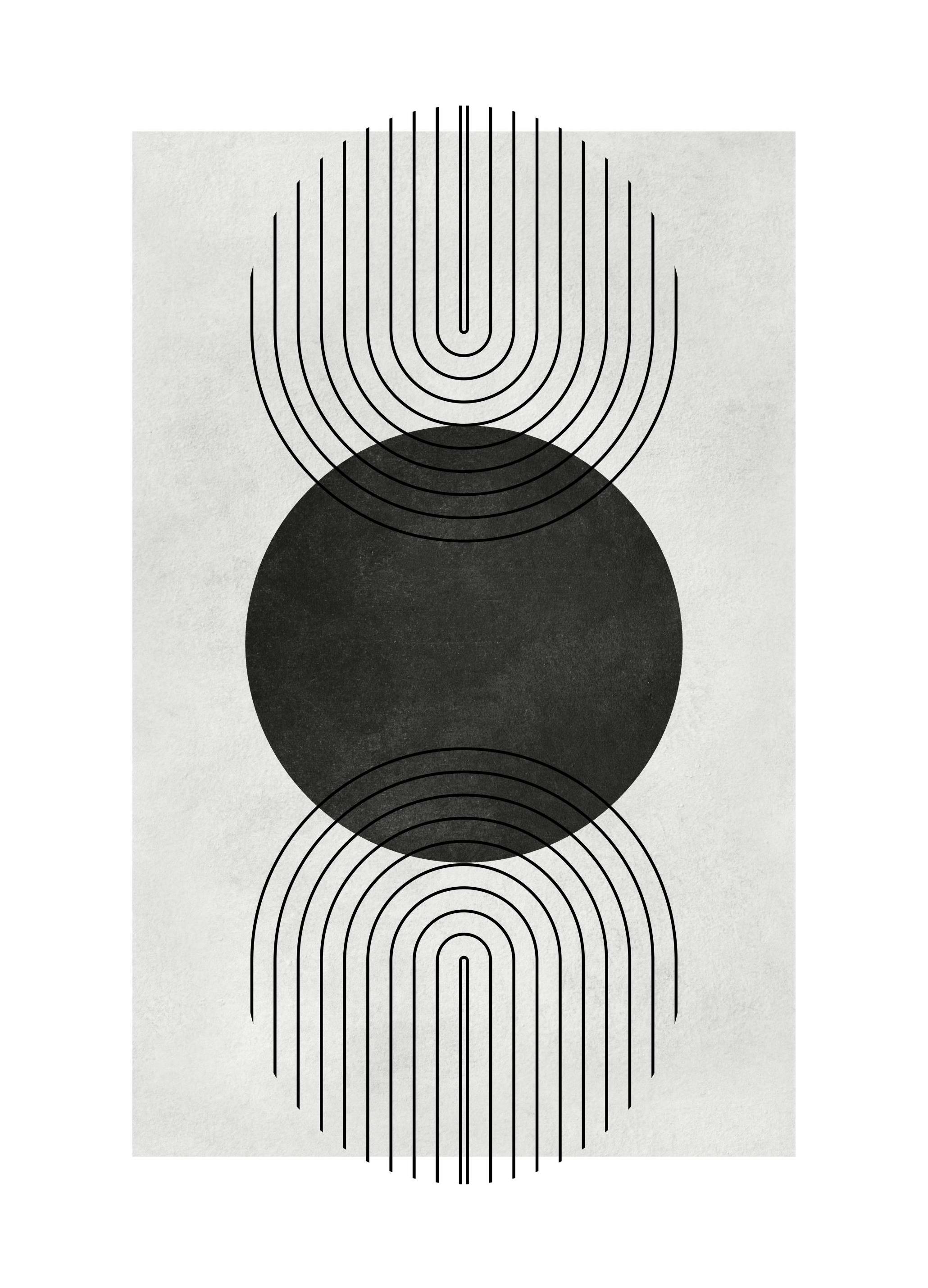 Graphical Arches No2 Affiche (50x70 cm) - Affiches art graphique