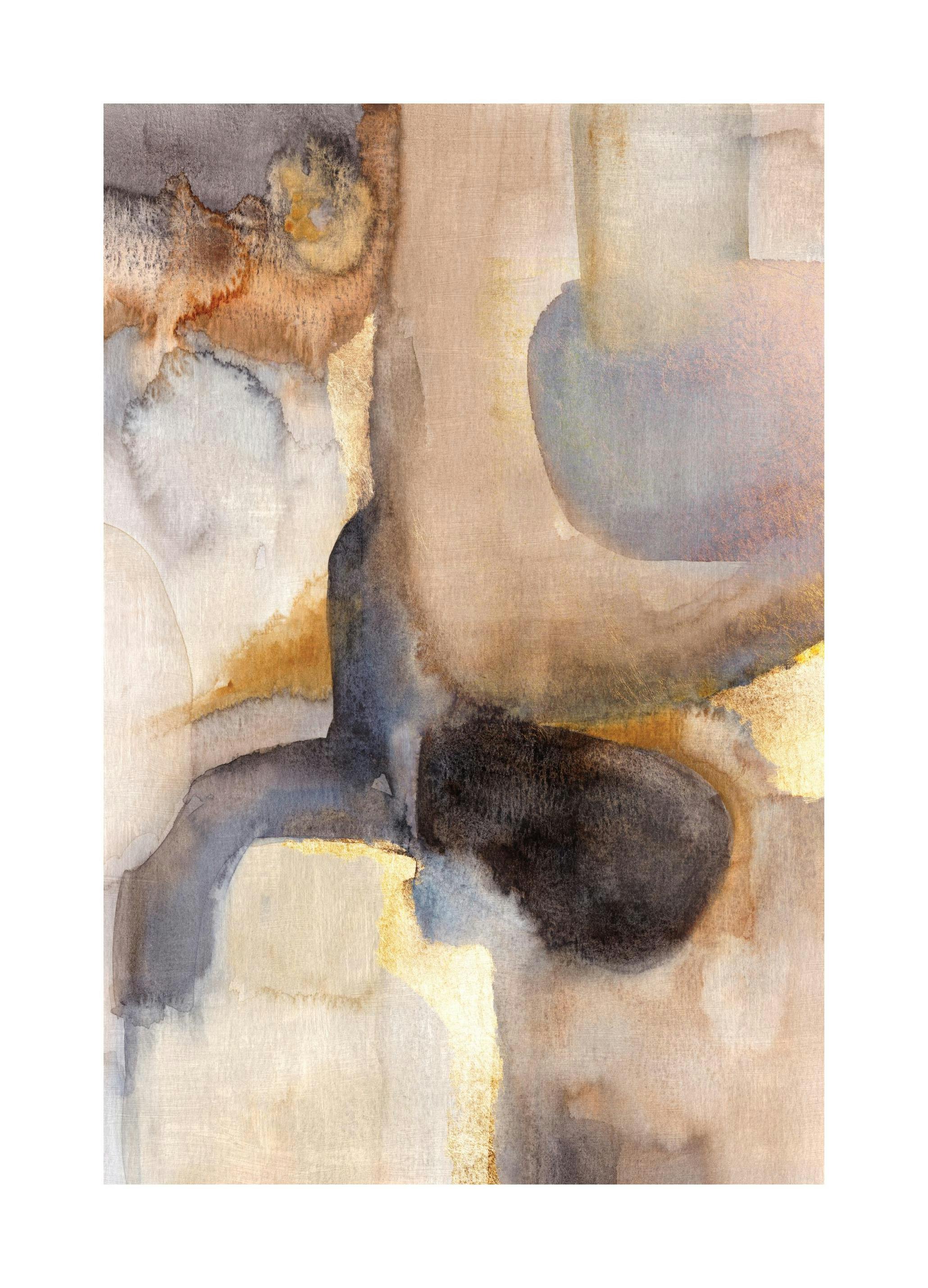 Golden Watercolor No1 Poster (50x70 cm) -  Kunstdrucke