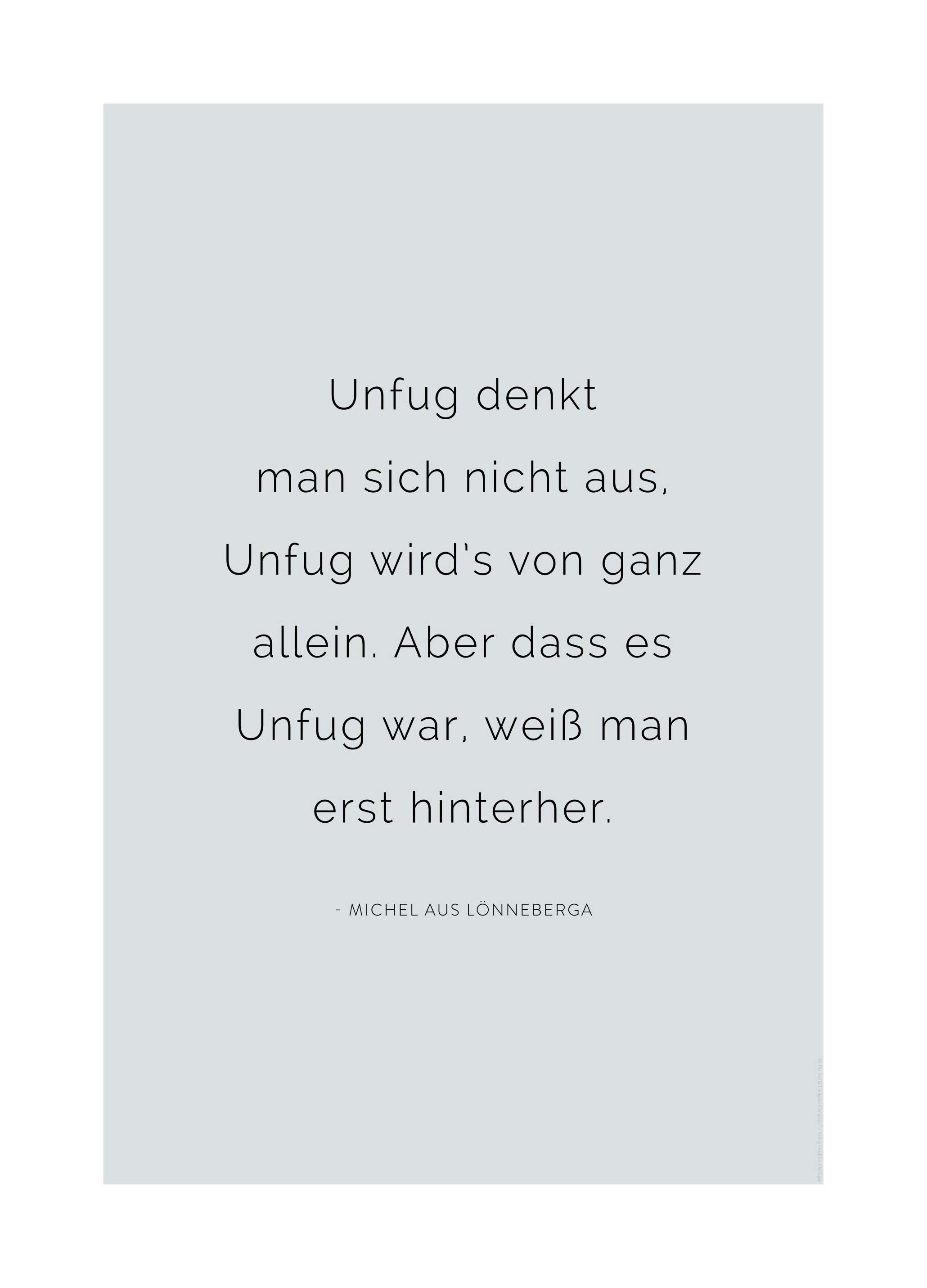 Prints - Michel aus Lönneberga Zitat Print (21x30 cm) - Astrid Lindgren's posters