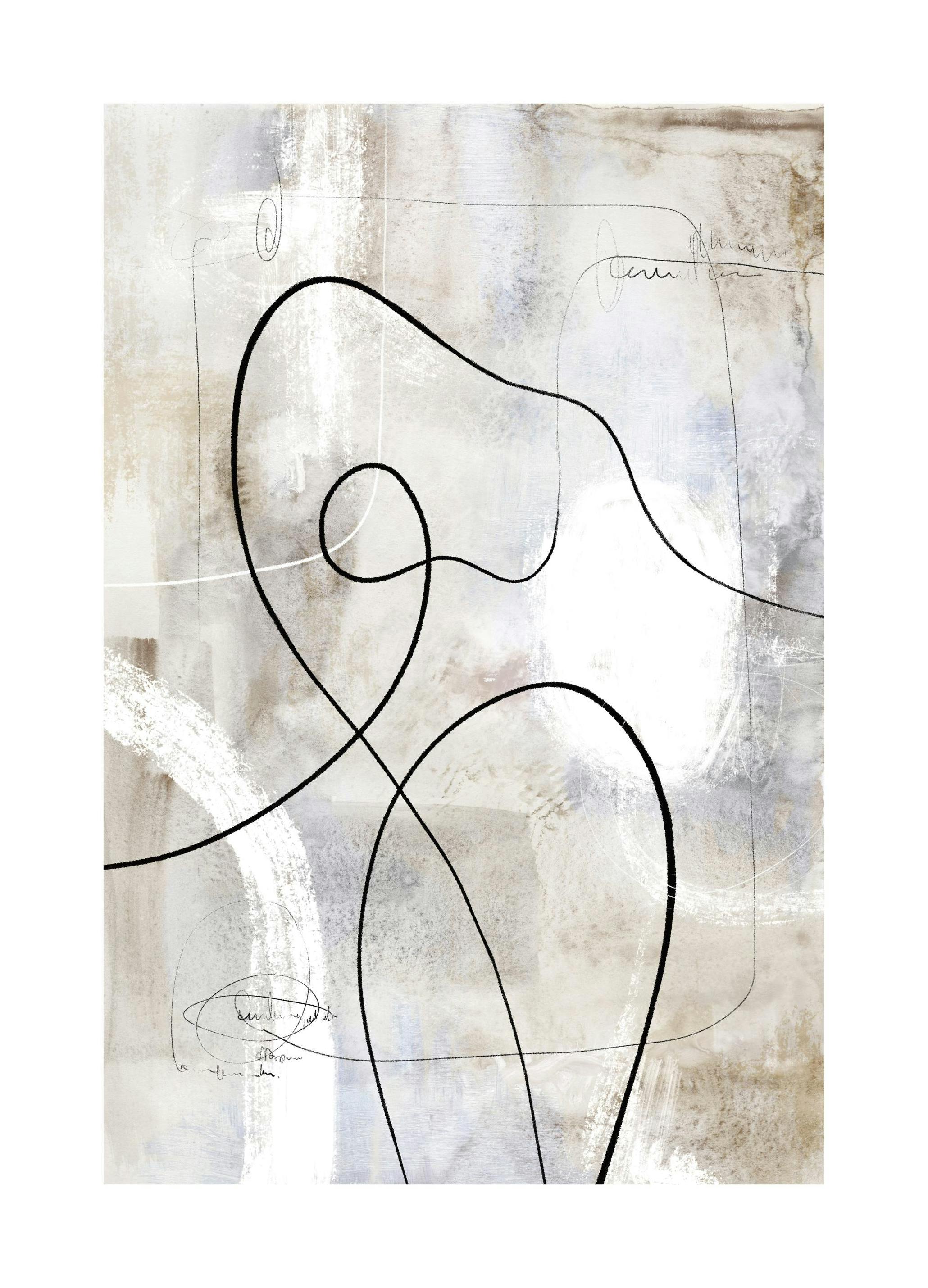 Abstract Paint Figure No2 Poster (50x70 cm) - Poster