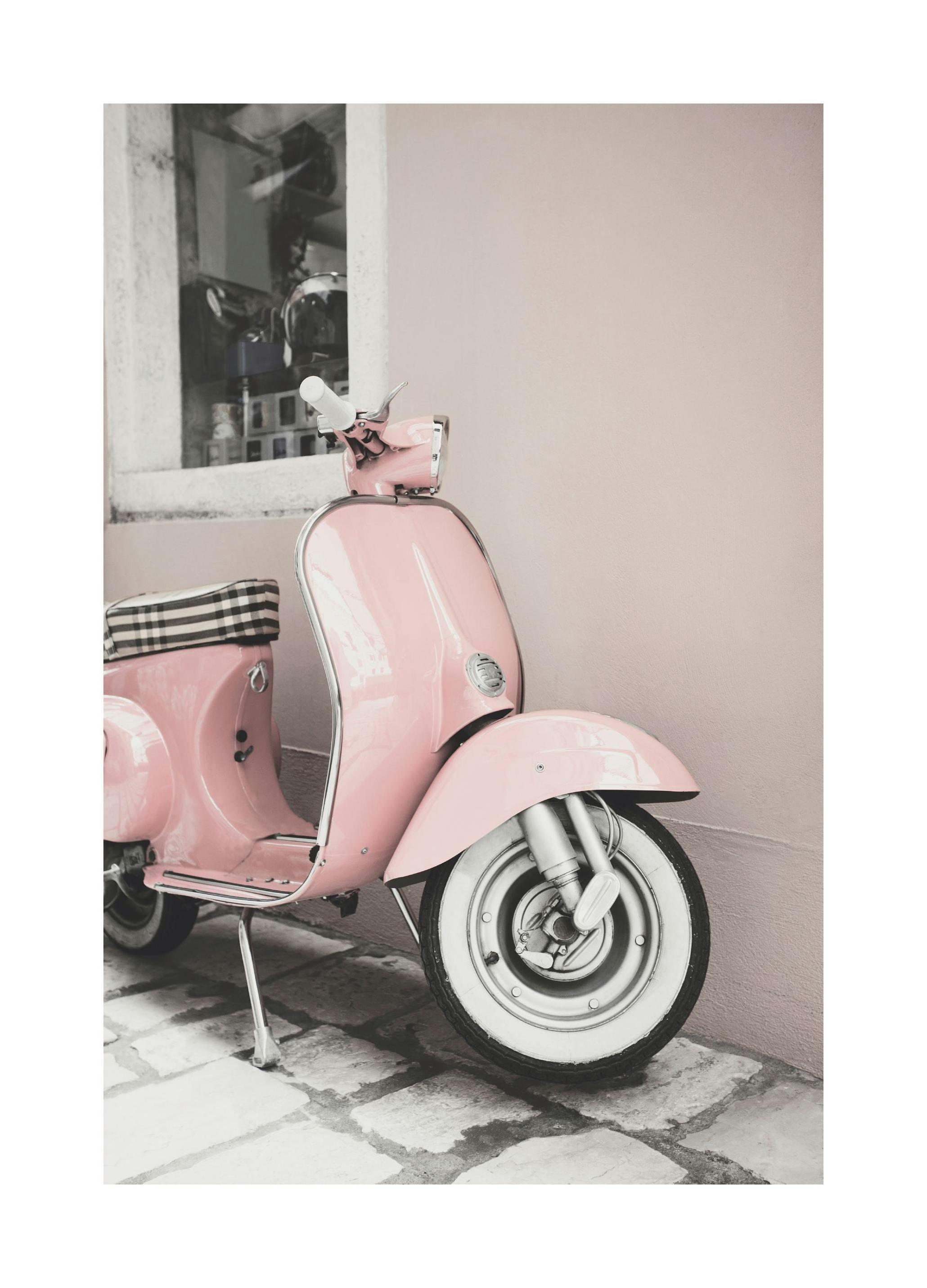 Pink Scooter Print (30x40 cm)