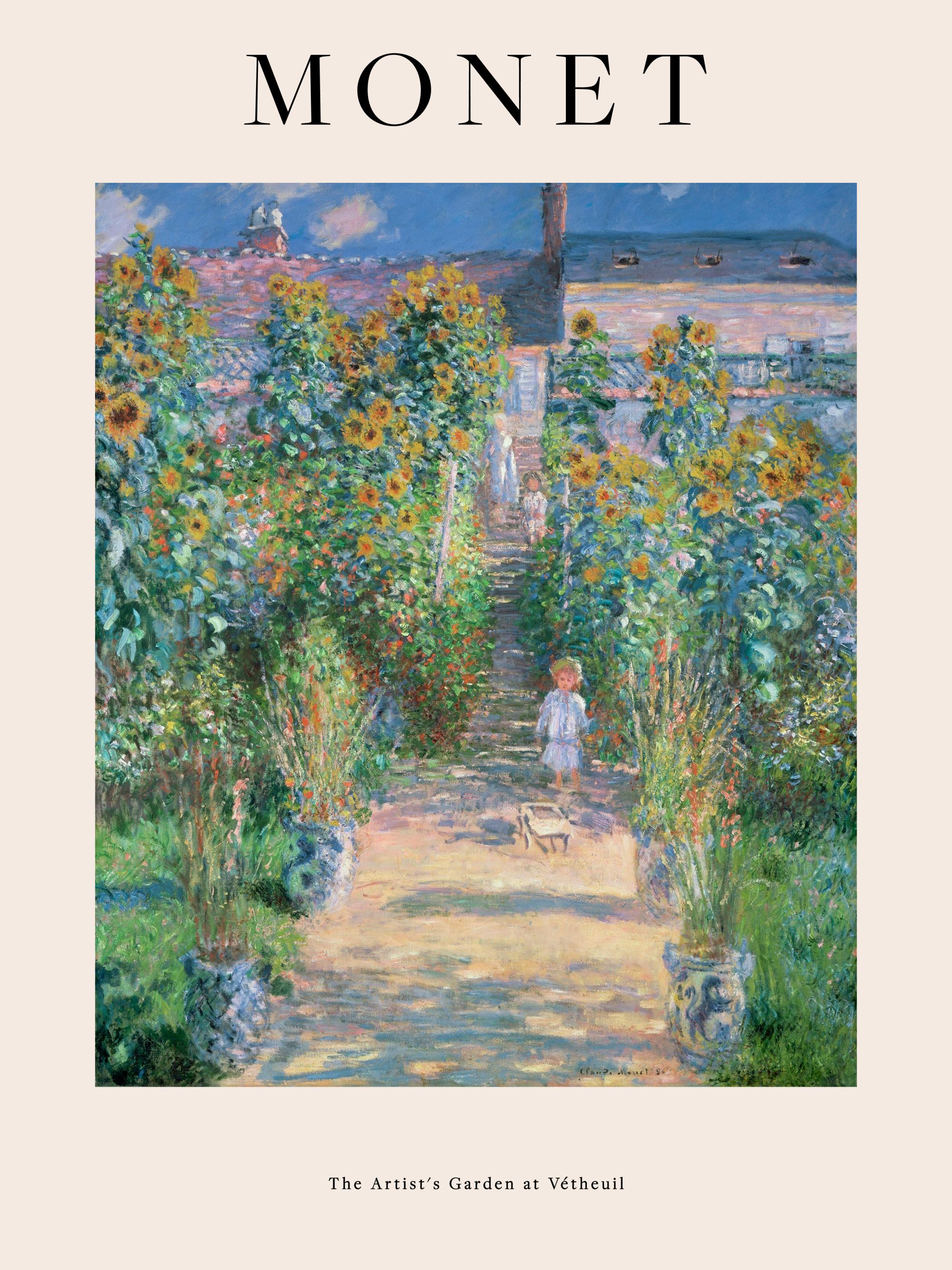 Monet - The Artist's Garden at Vétheuil Print | Poster