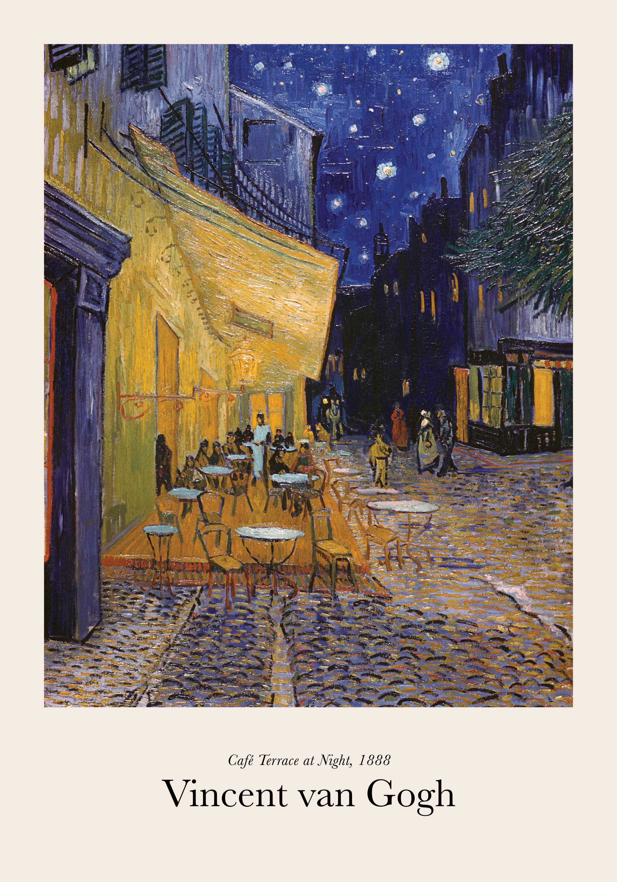 Van Gogh - Café Terrace at Night Poster - Café in city - desenio.com
