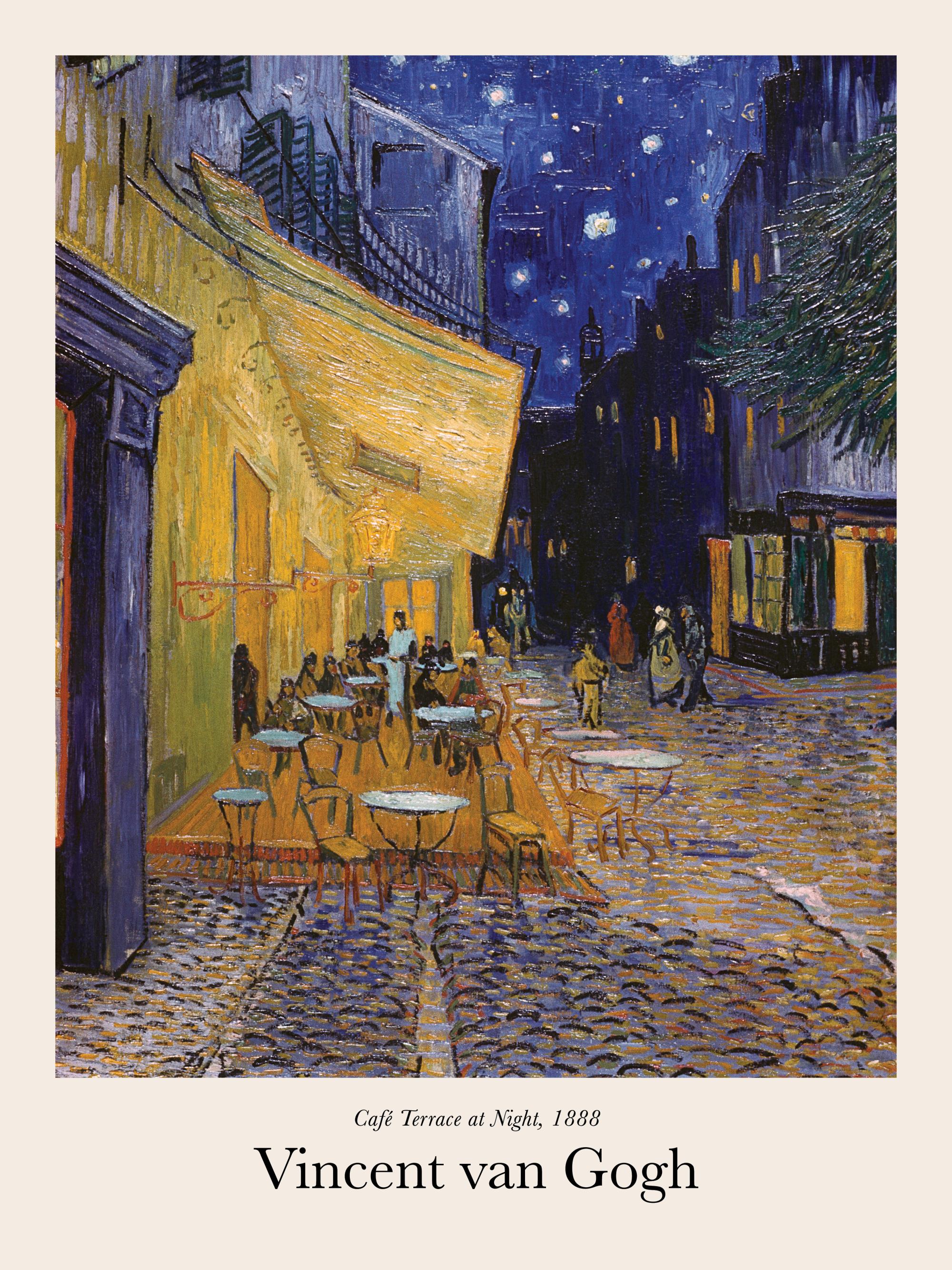 Van Gogh - Café Terrace at Night Poster - Café in city - desenio.com
