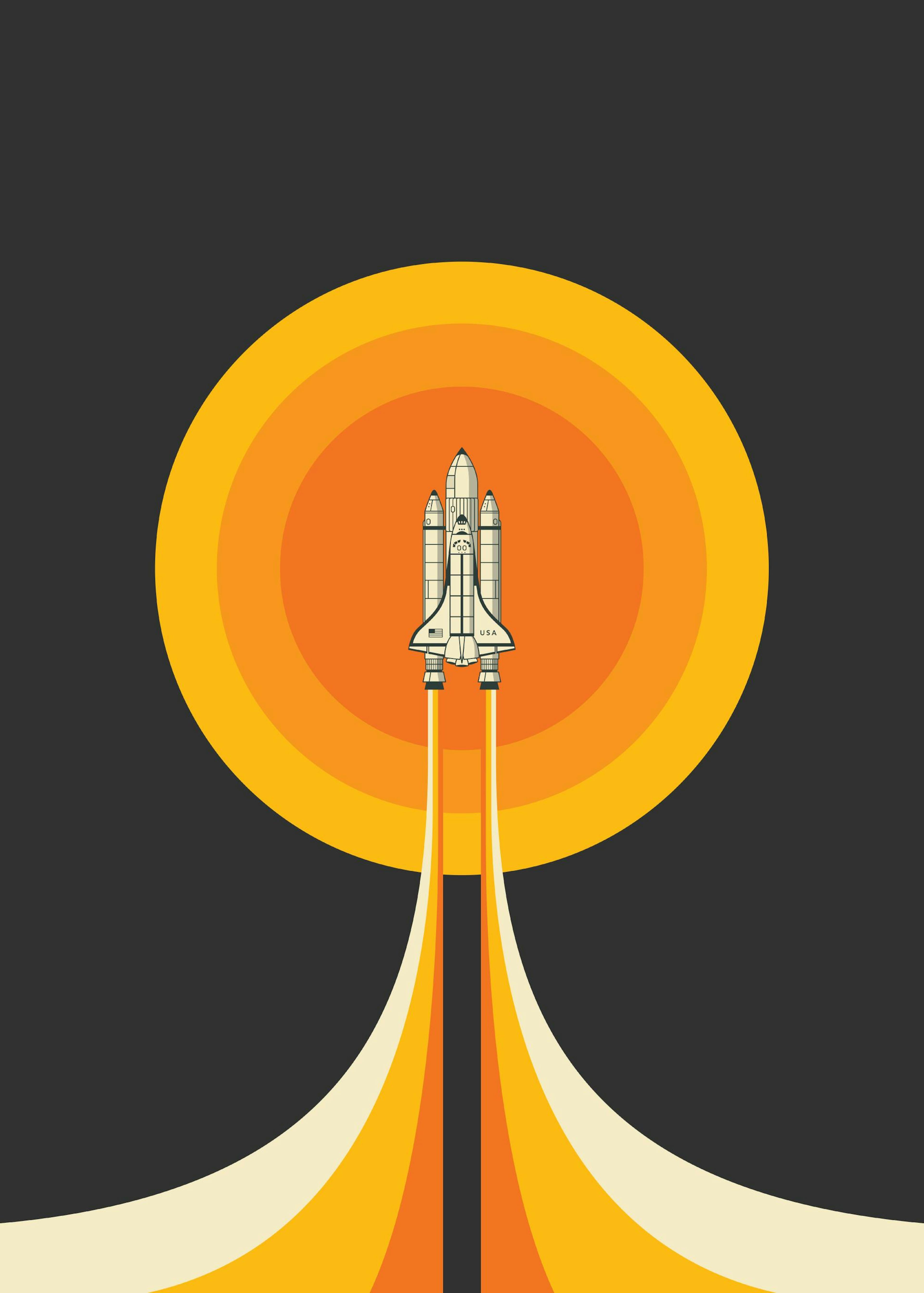 Jazzberry Blue - Space Shuttle No2 Print 0