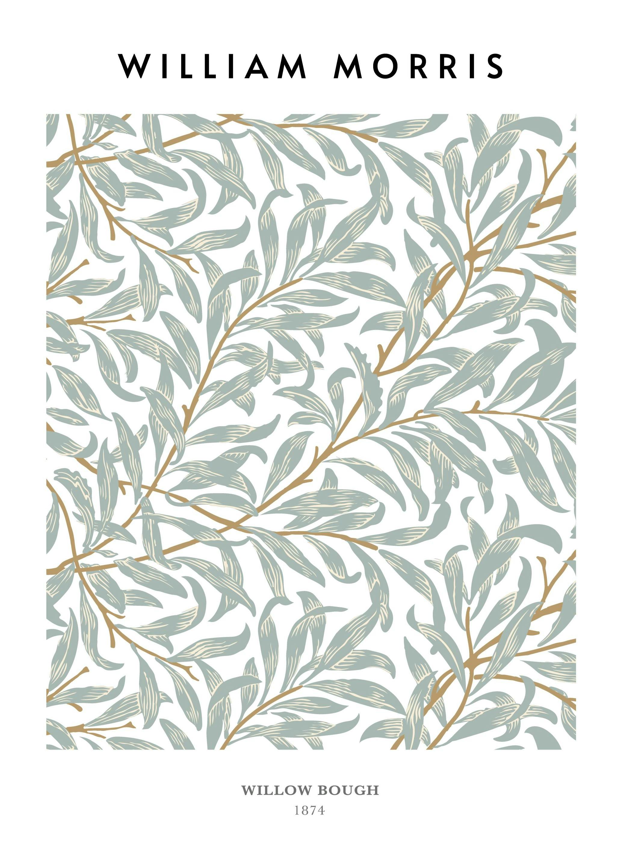 William Morris - Willow Bough Plakat (50x70 cm) - Plakater > Malerier fra kjente kunstnere > William Morris Plakat