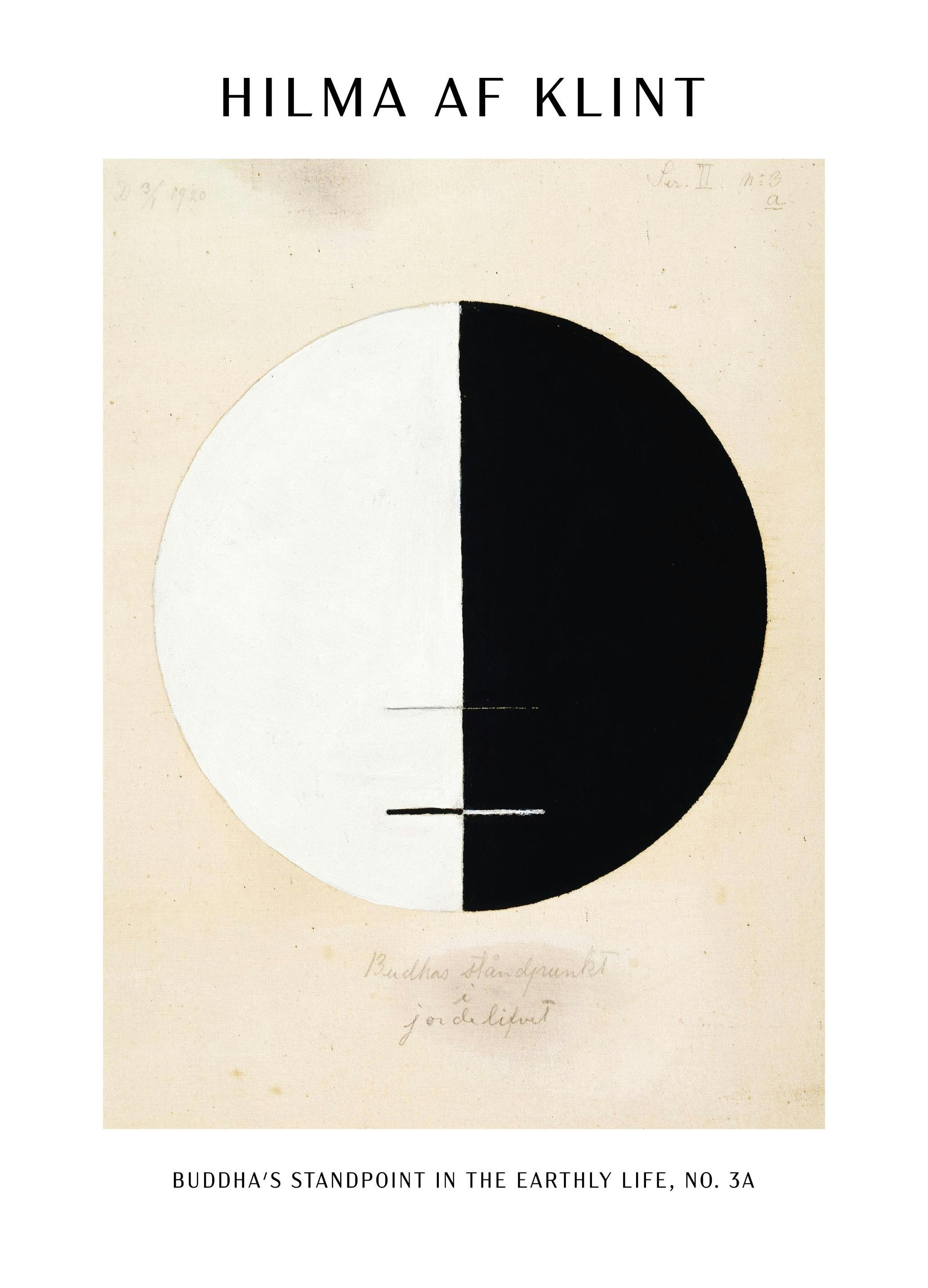 Plakat - Buddha´s standpoint in the earthly life, No.3A by Hilma Af Klint (50x70 cm)- Hilma af Klint Plakat