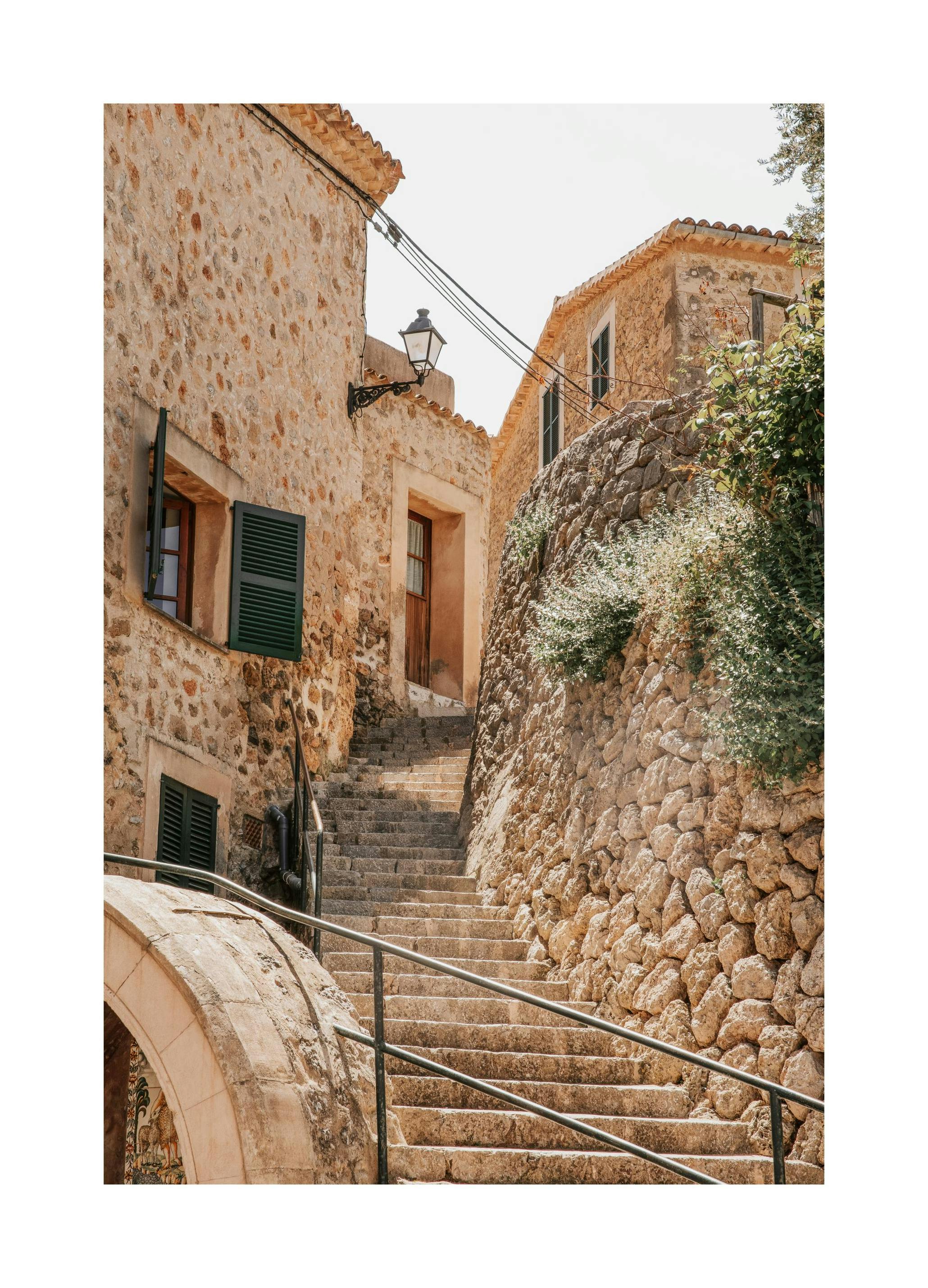 Stairs Of Deia Poster (50x70 cm) - Affiches cartes et villes