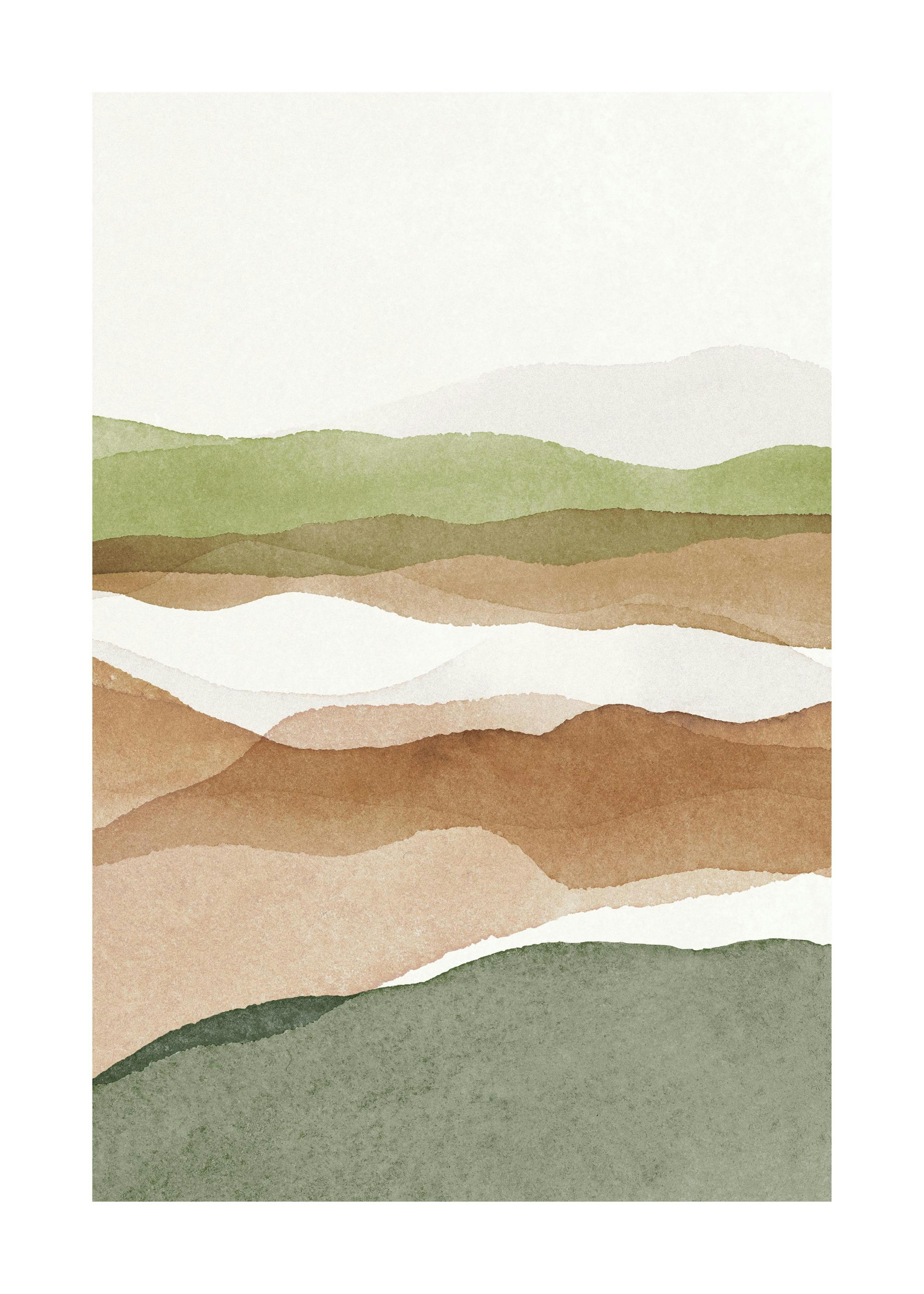 Aquarelle Landscape No2 Affiche 0