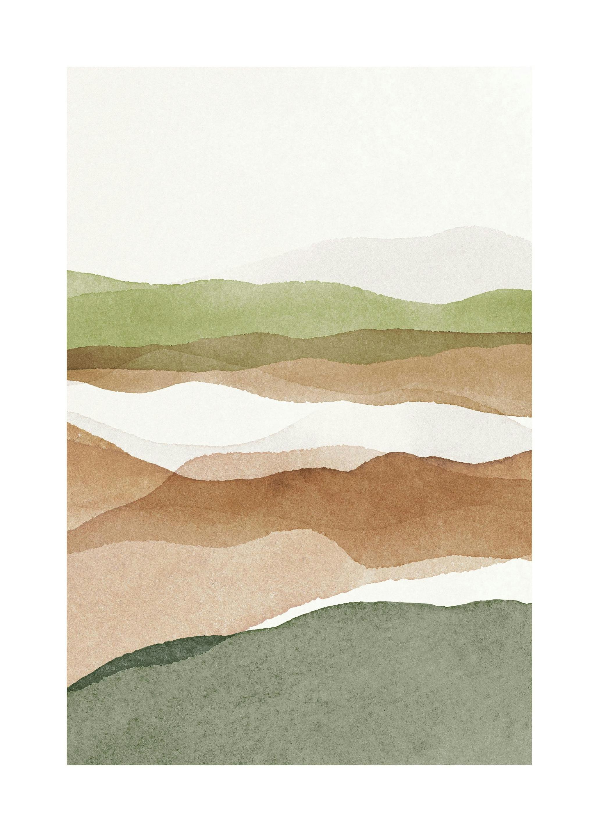 Aquarelle Landscape No2 Poster (50x70 cm)