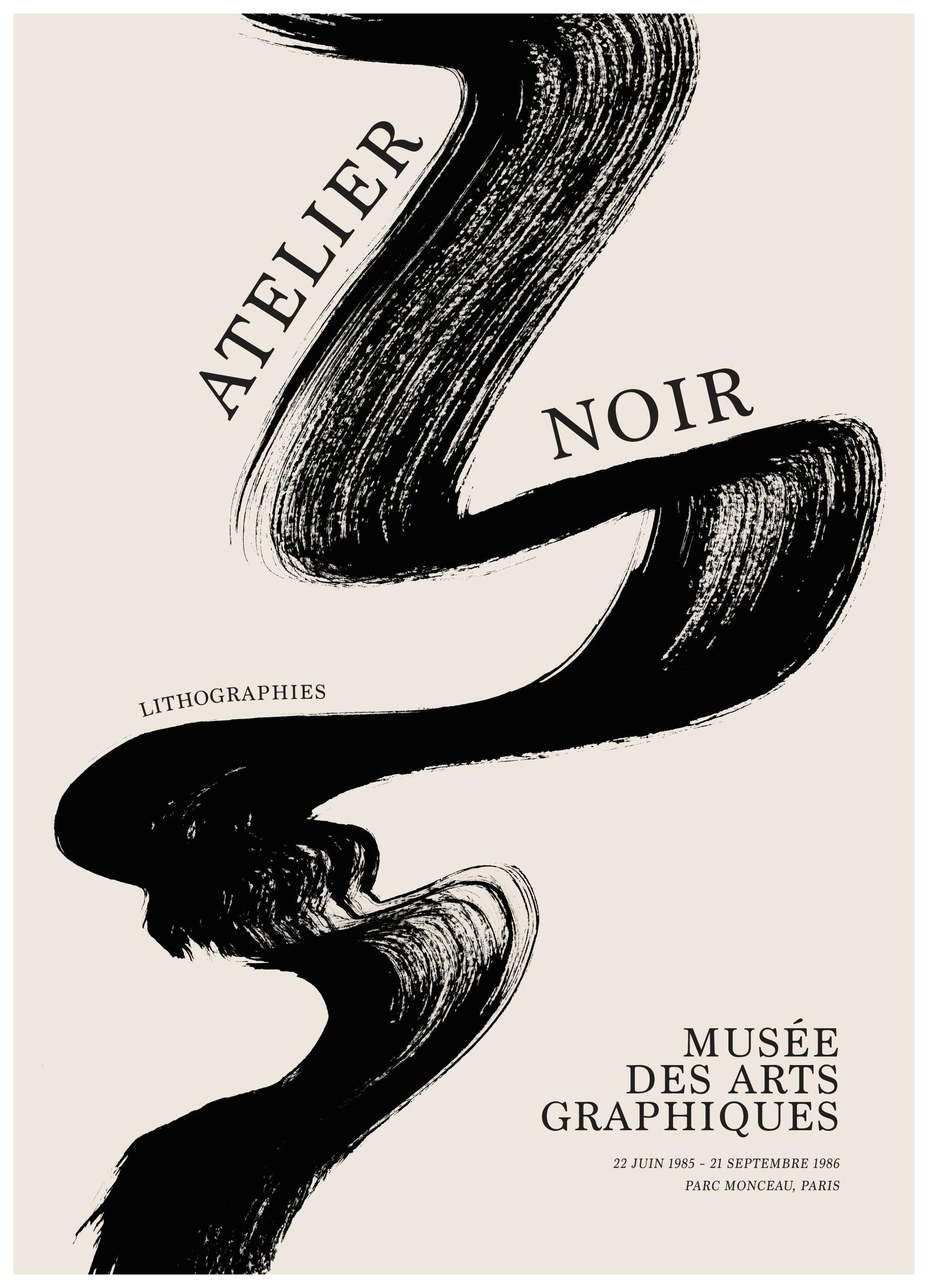 Prints - Black Brush Stroke Print (50x70 cm) - Art prints
