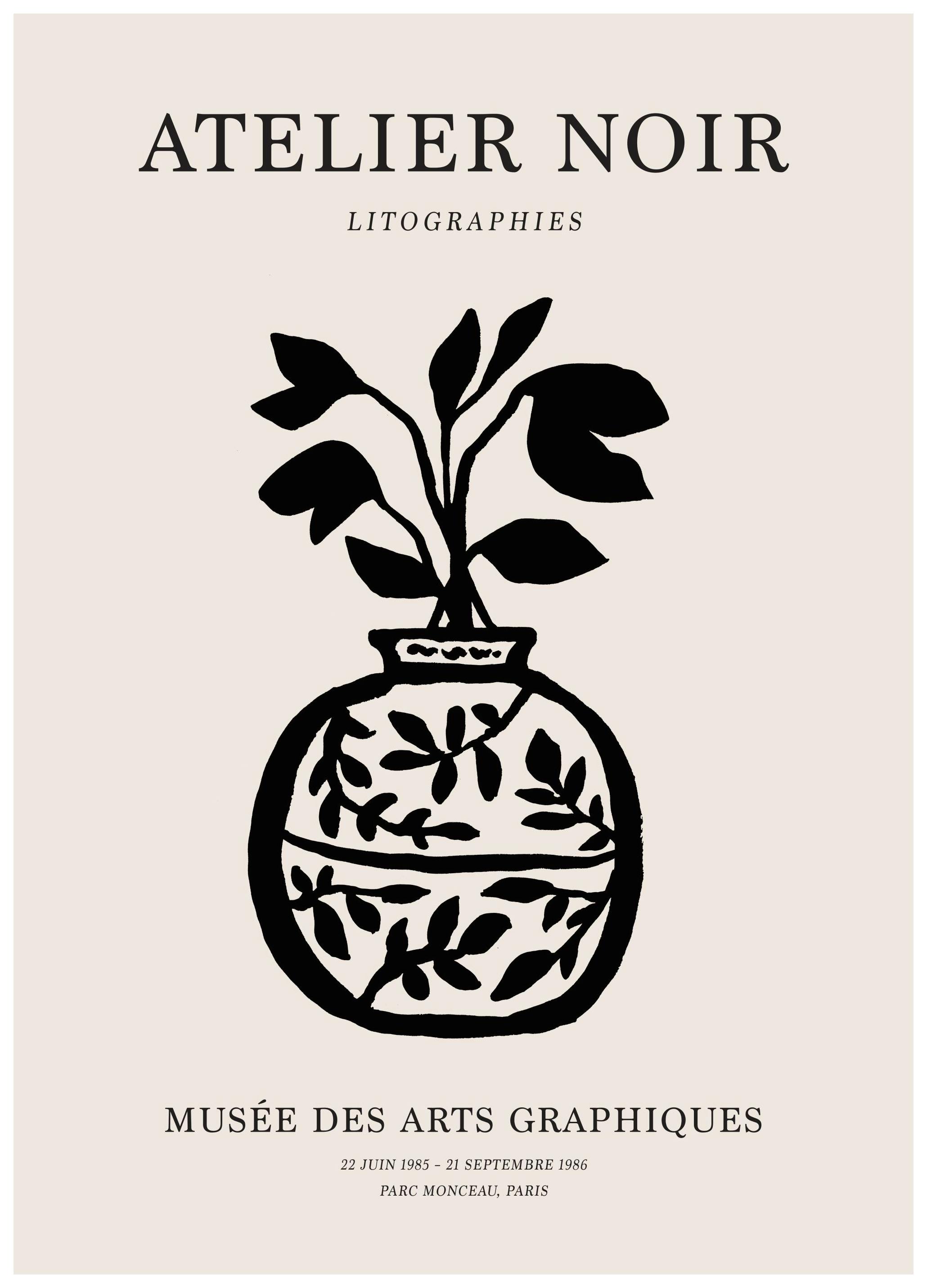 Black Vase Poster (50x70 cm)
