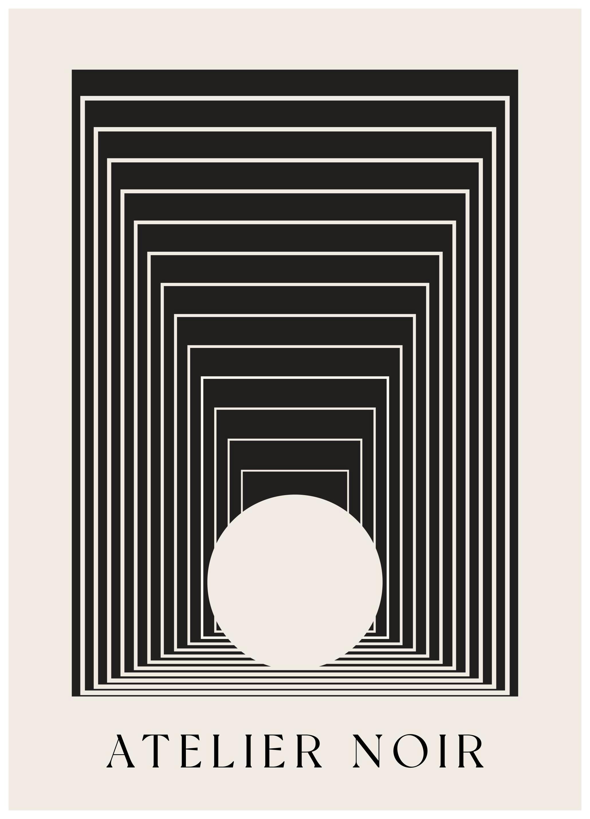 Atelier Noir Affiche (30x40 cm)  Art graphique