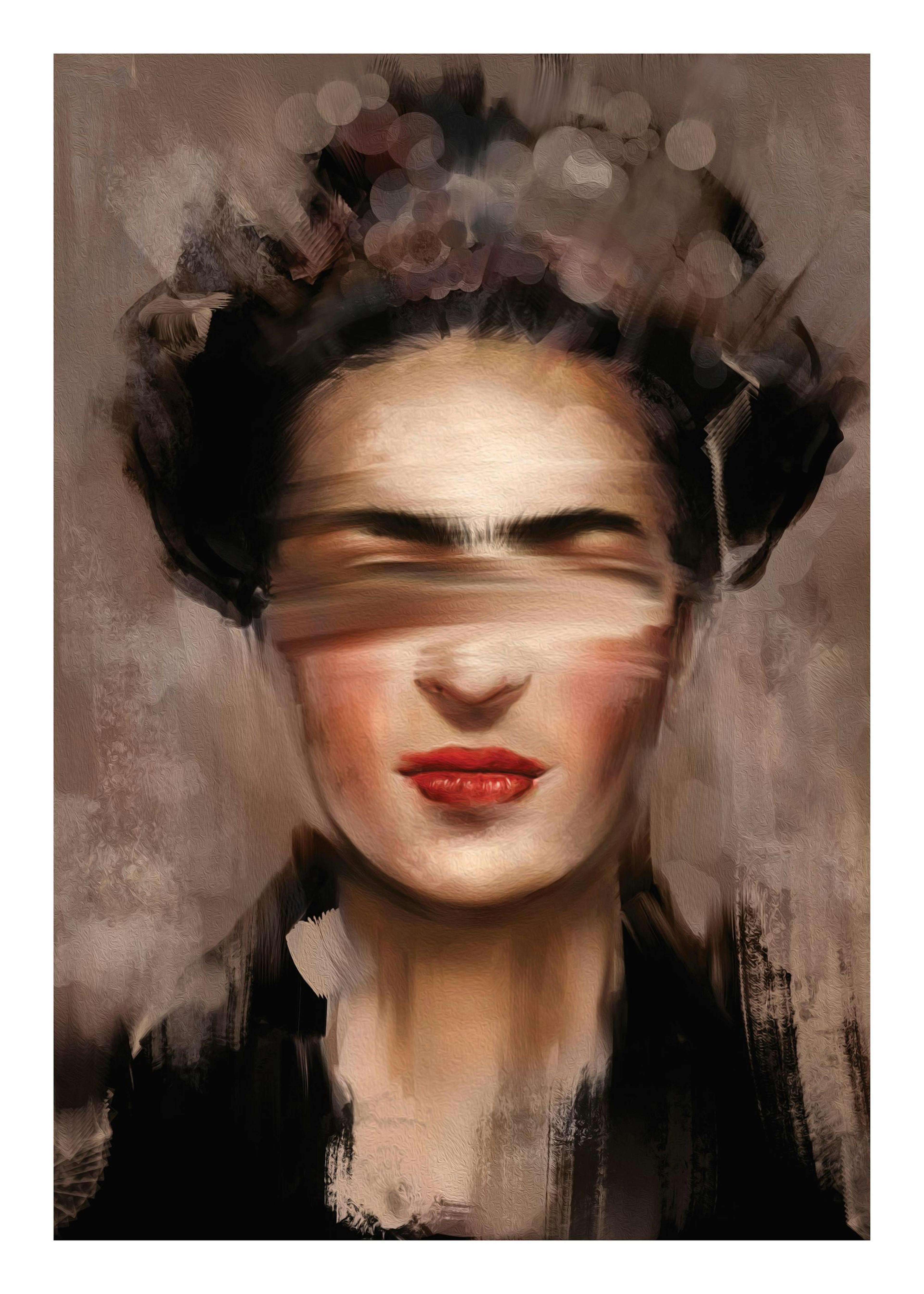 Kahlo in Beige Plakat 0