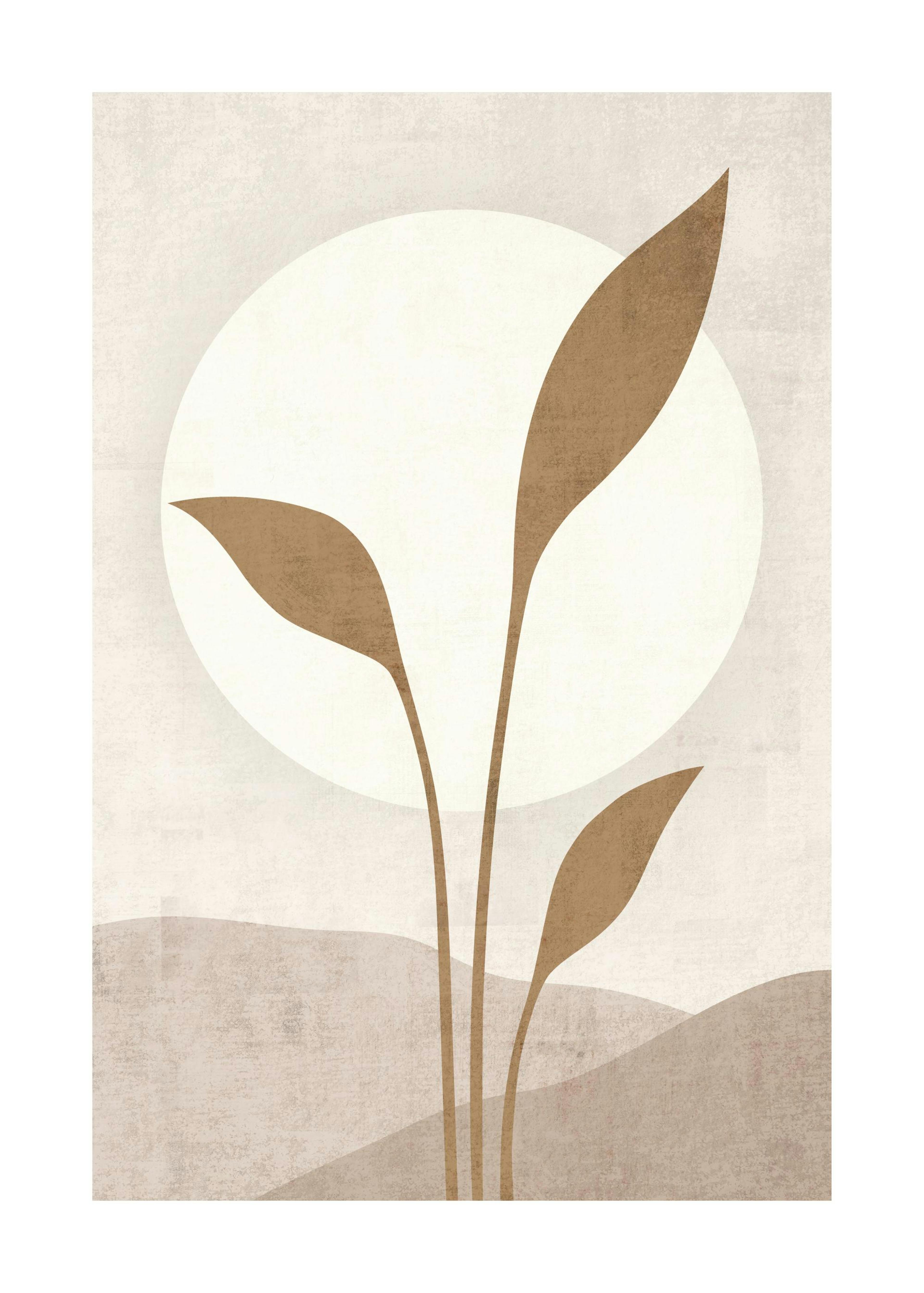 Beige Solar Plakat 0