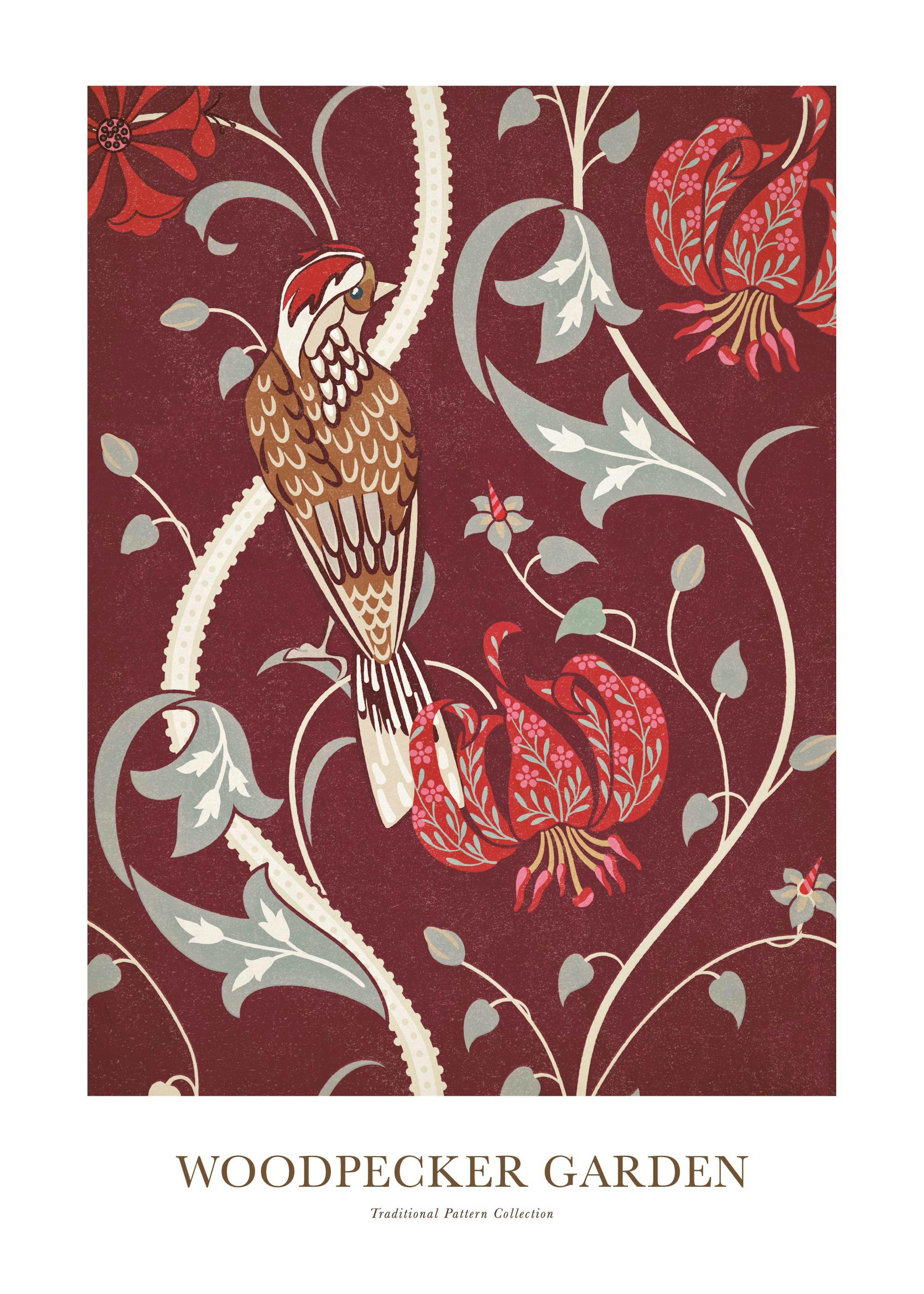 Woodpecker Garden Plakat 0