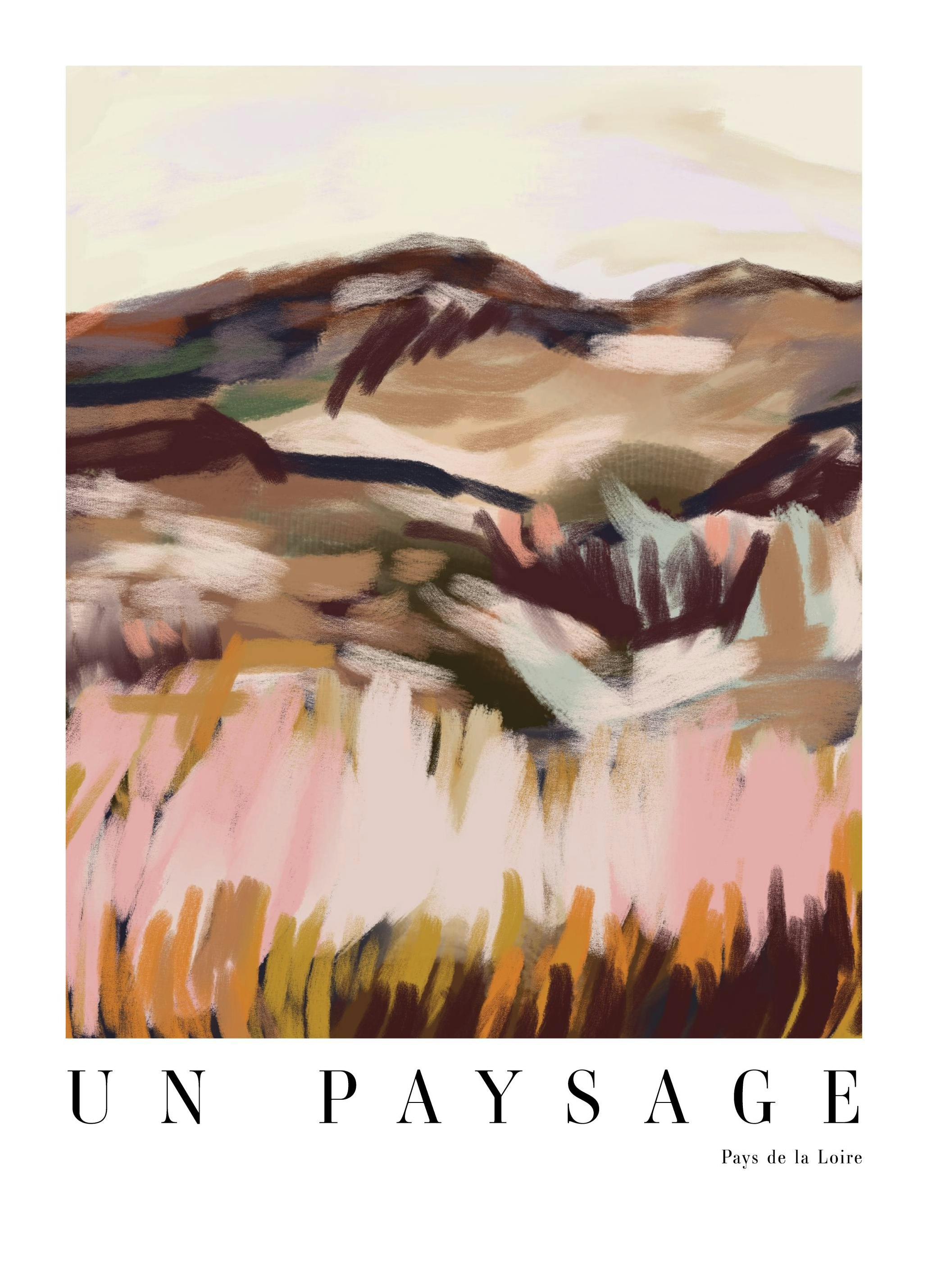 French Landscape No1 Poster (70x100 cm) - Moderne kunst