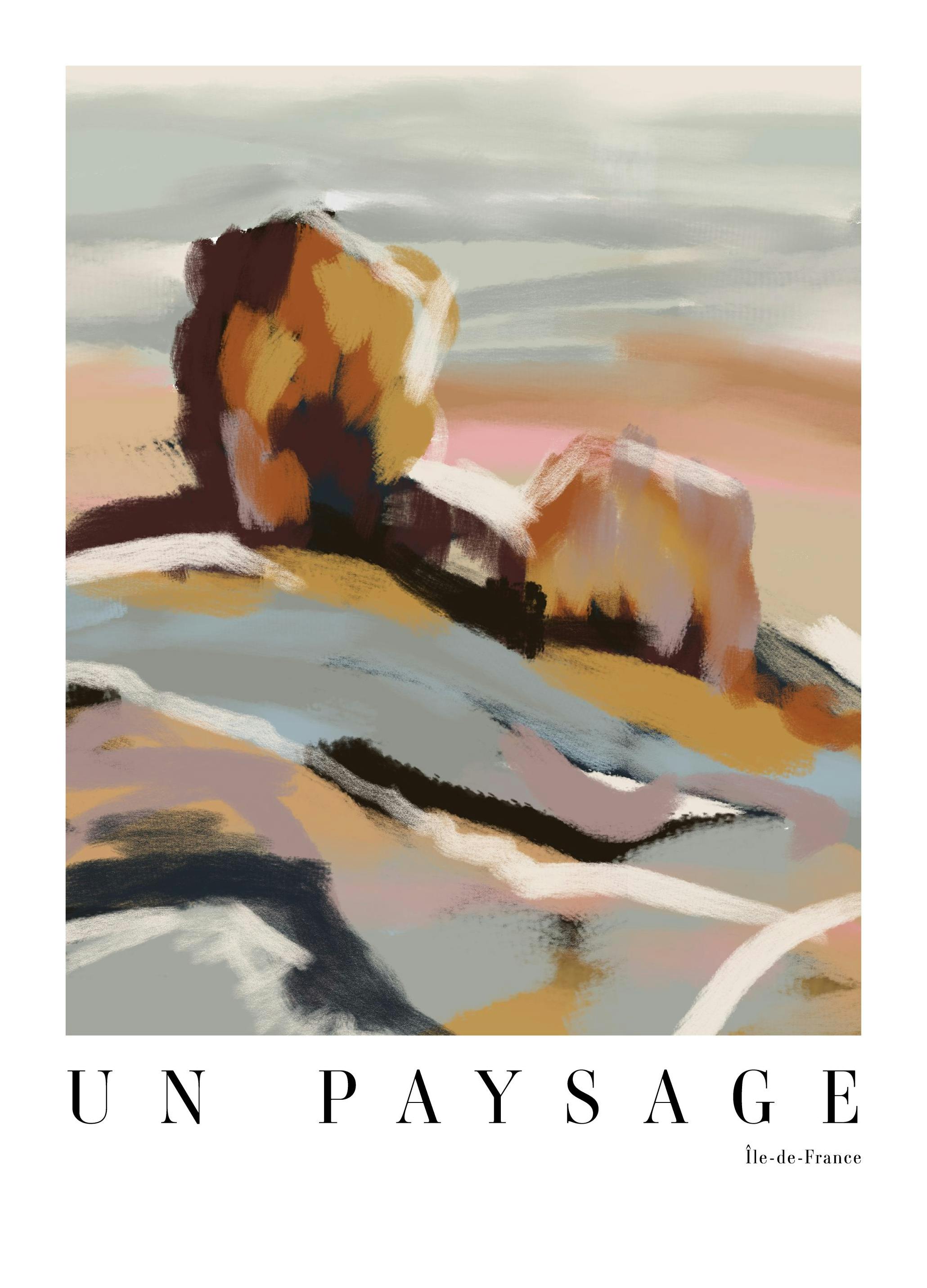 French Landscape No2 Poster (40x50 cm)