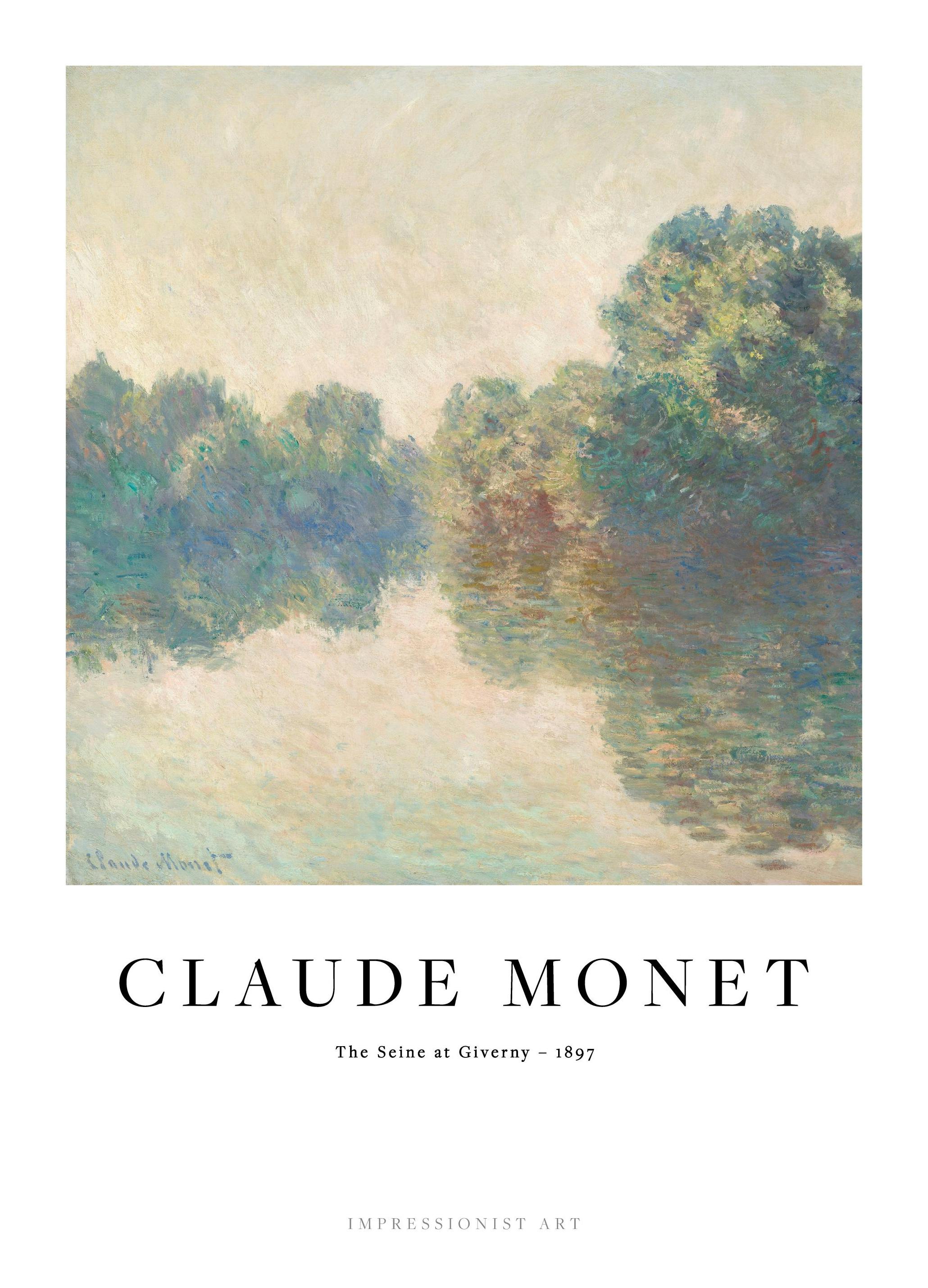 Prints - Monet - The Seine at Giverny Print (21x30 cm) - Monet Prints