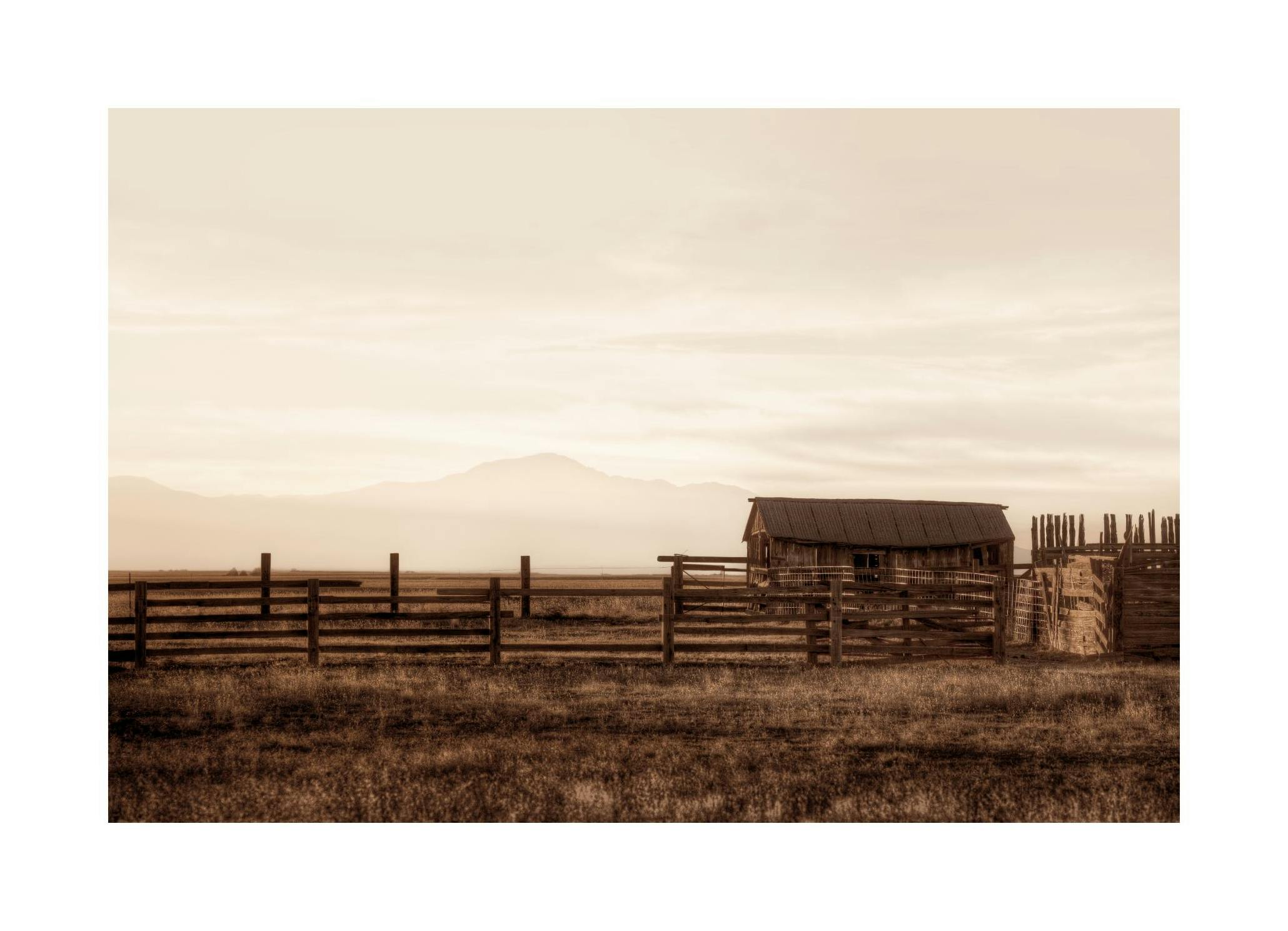 Old Barn Print (50x70 cm)