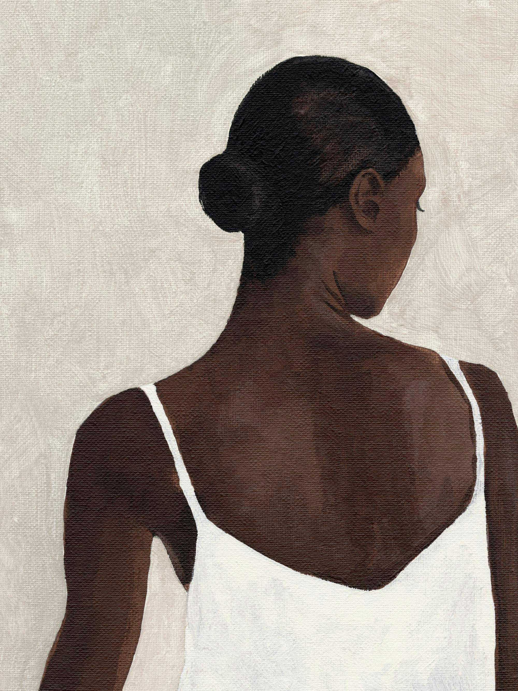 Póster Acrílico Mujer de Espaldas Arte Moderno - Main Image