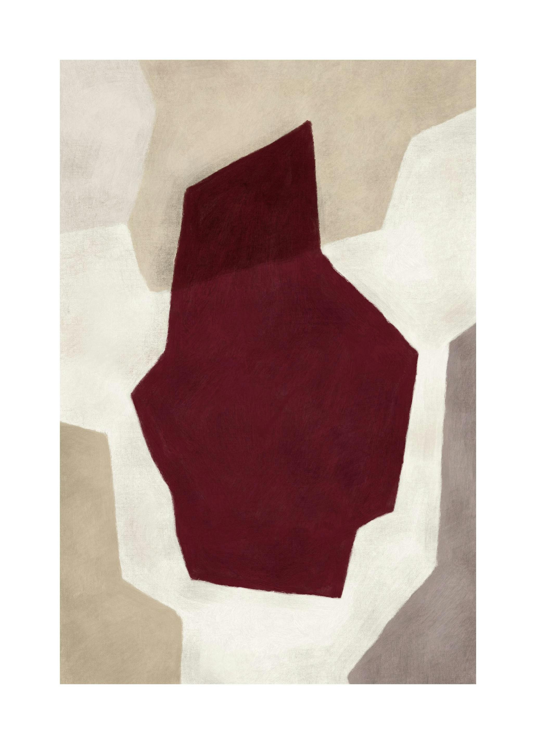 Abstract Maroon No2 Poster (30x40 cm)