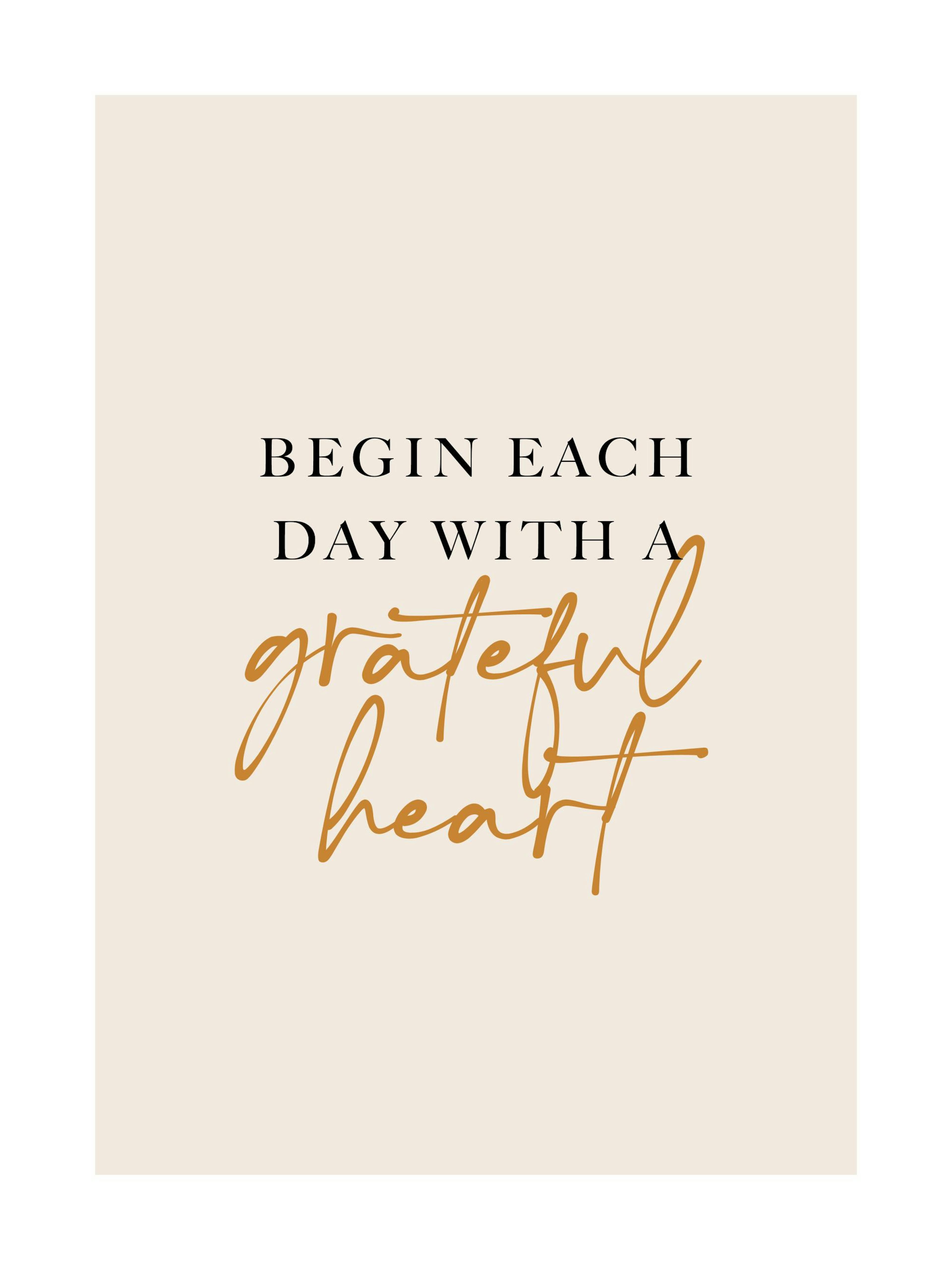 With a Grateful Heart Plakat 0